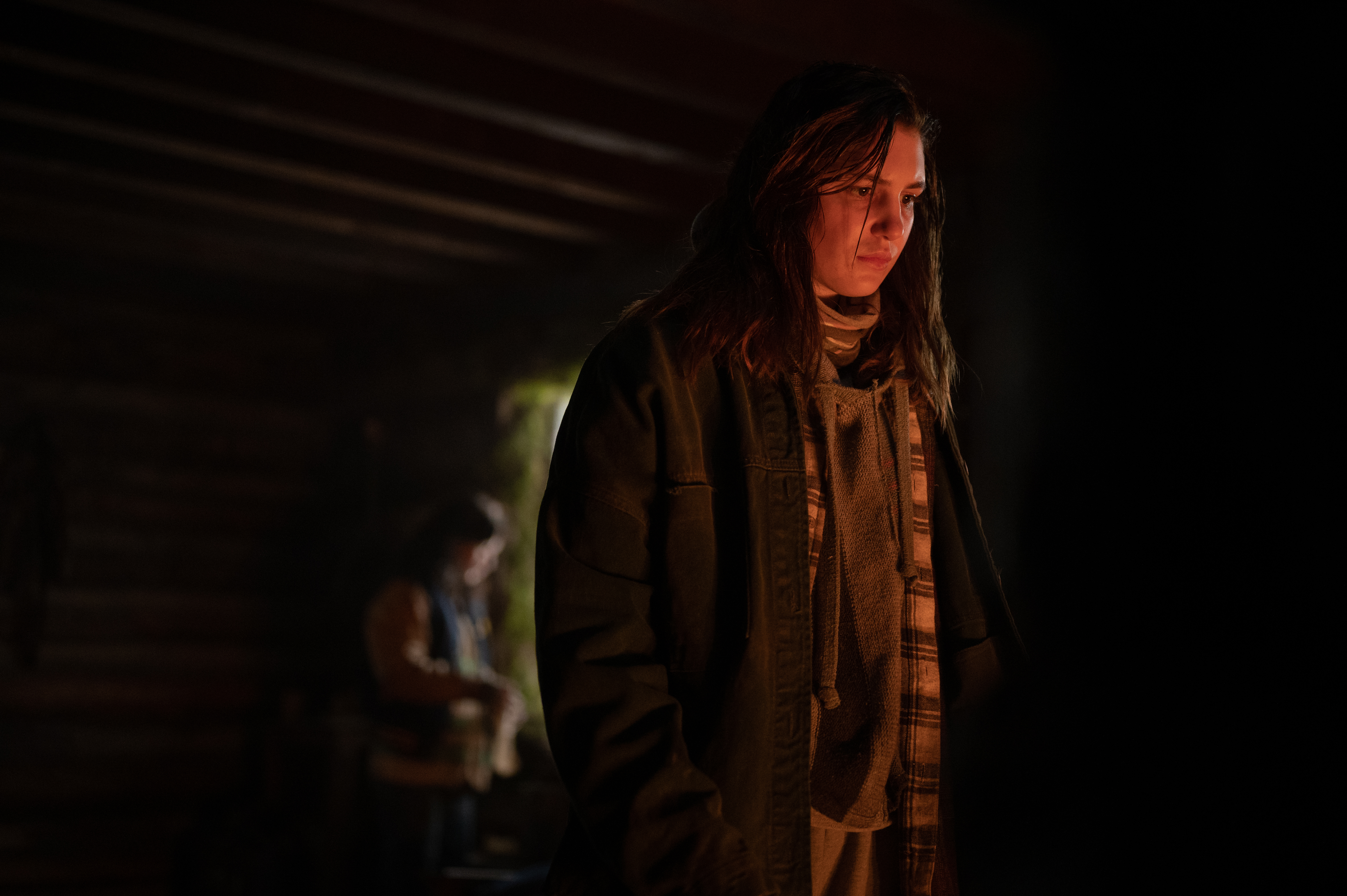 Sophie Nélisse as teen Shauna in 'Yellowjackets' season 2, episode 7