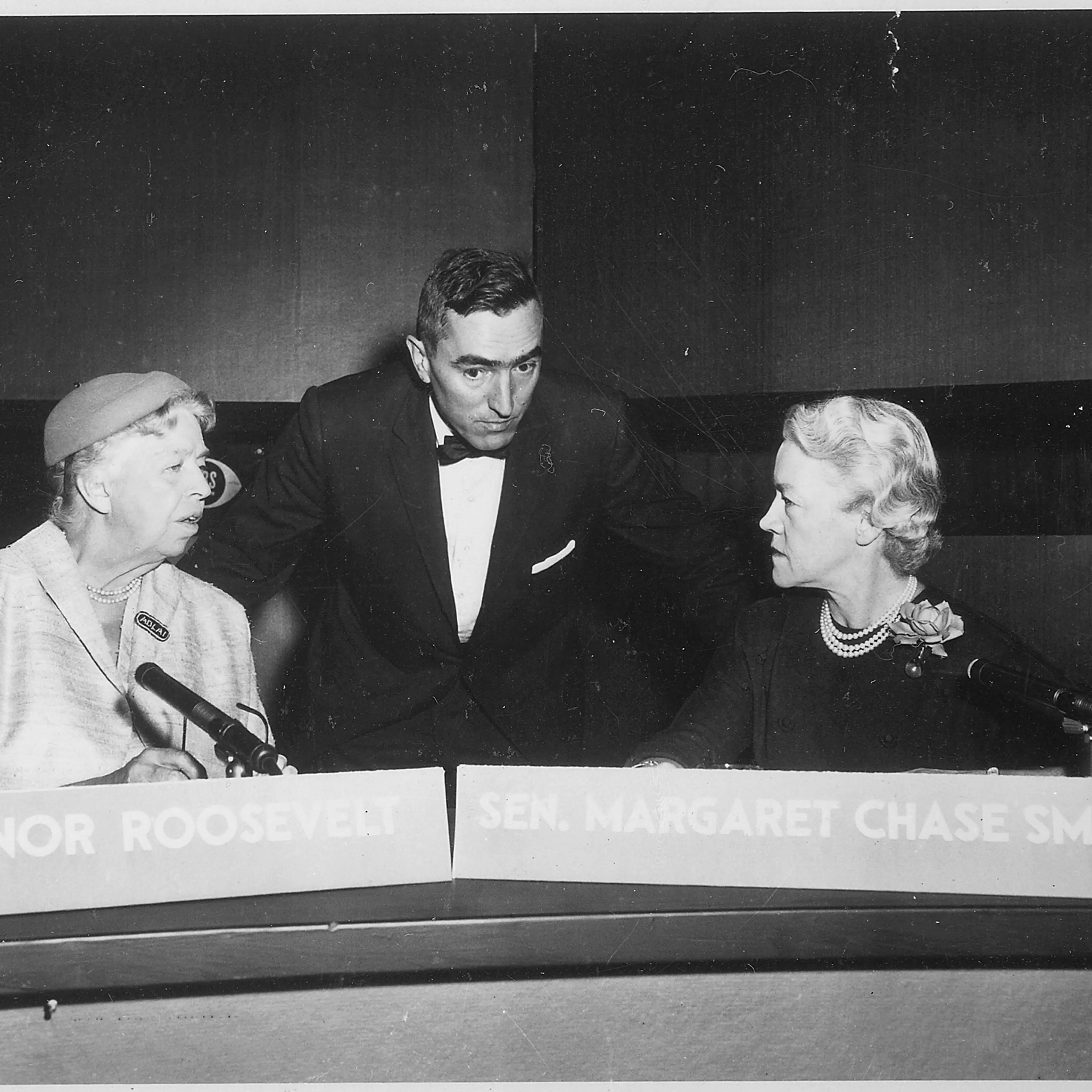 Eleanor Roosevelt and Margaret Chase Smith on Face the Nation