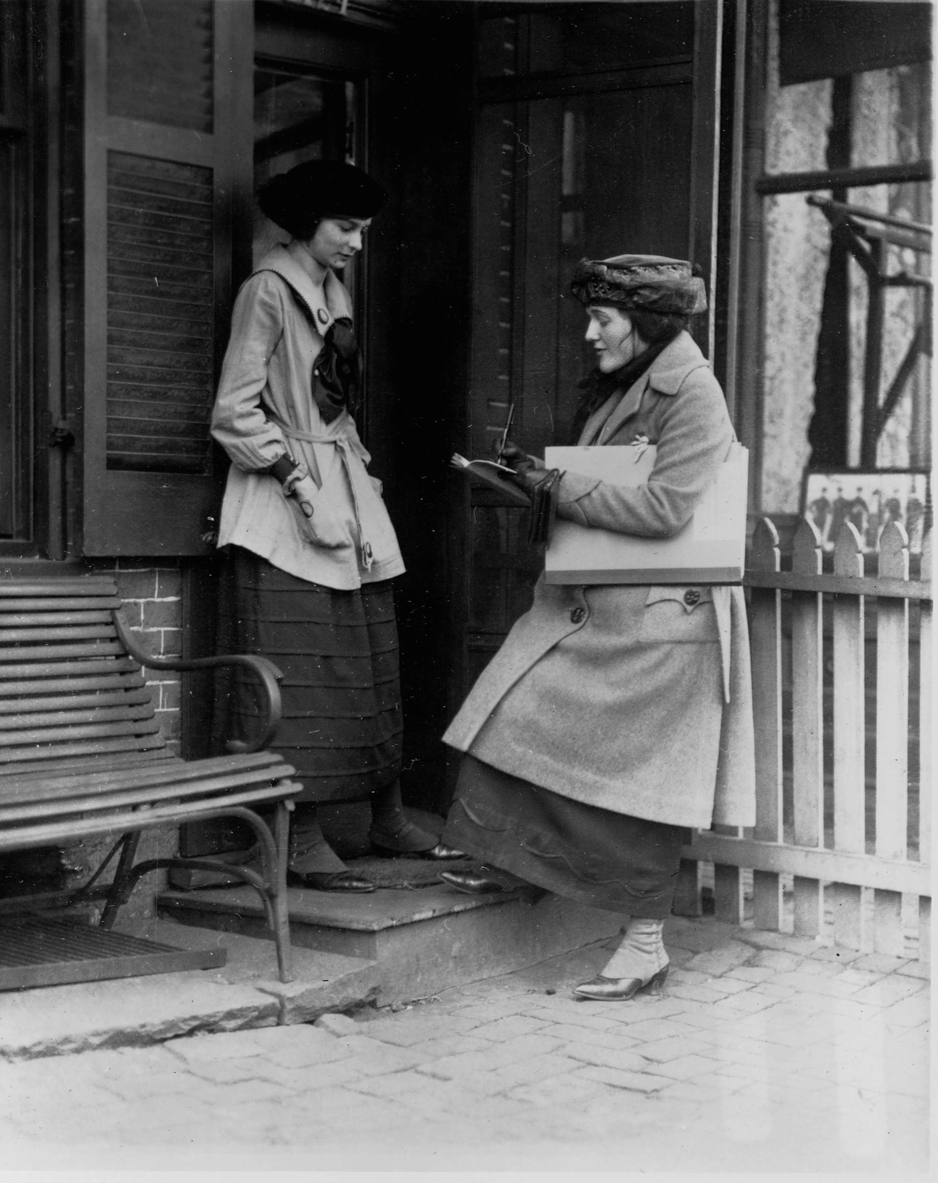 Census Taker Asks Woman Questions