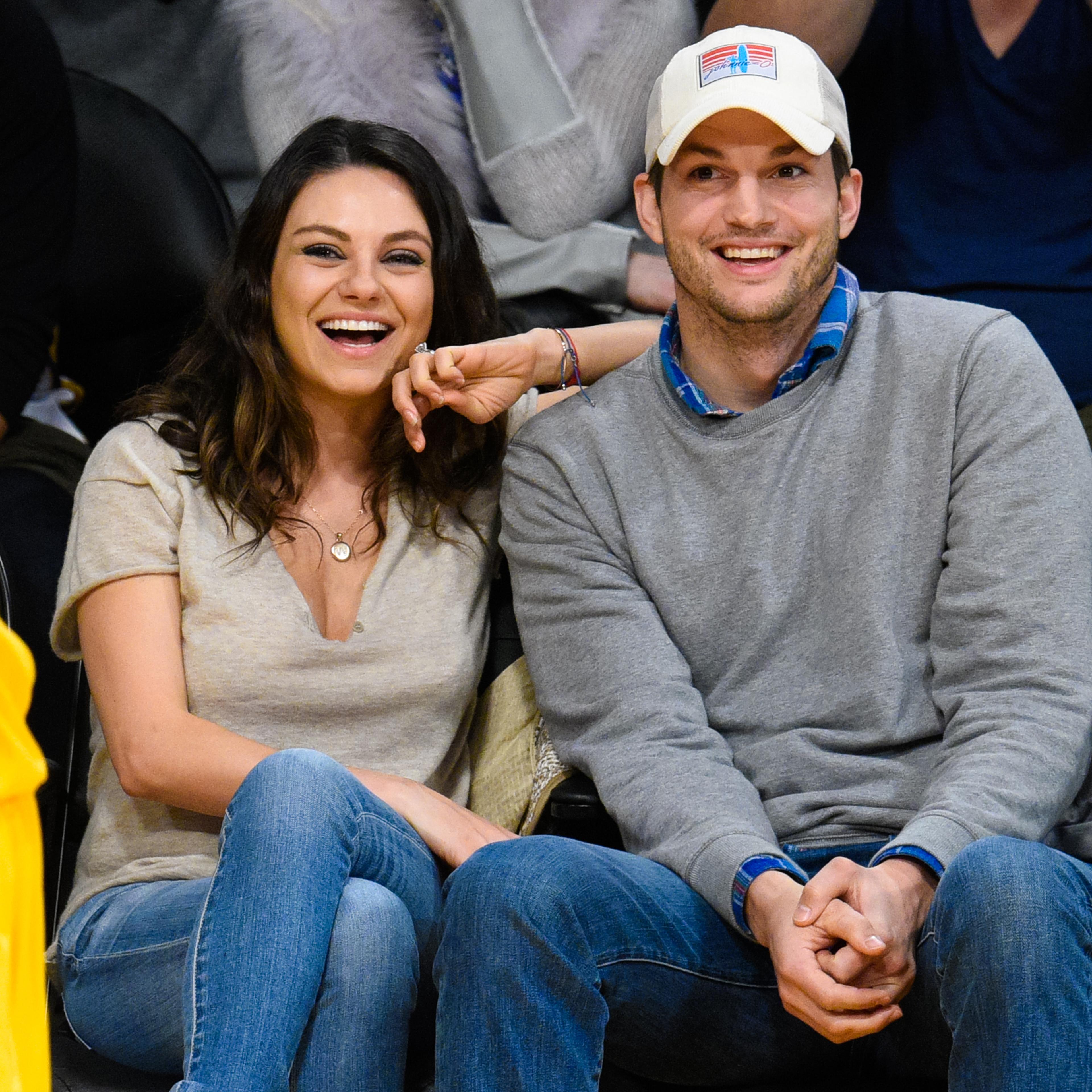 Celebrities At The Los Angeles Lakers Game