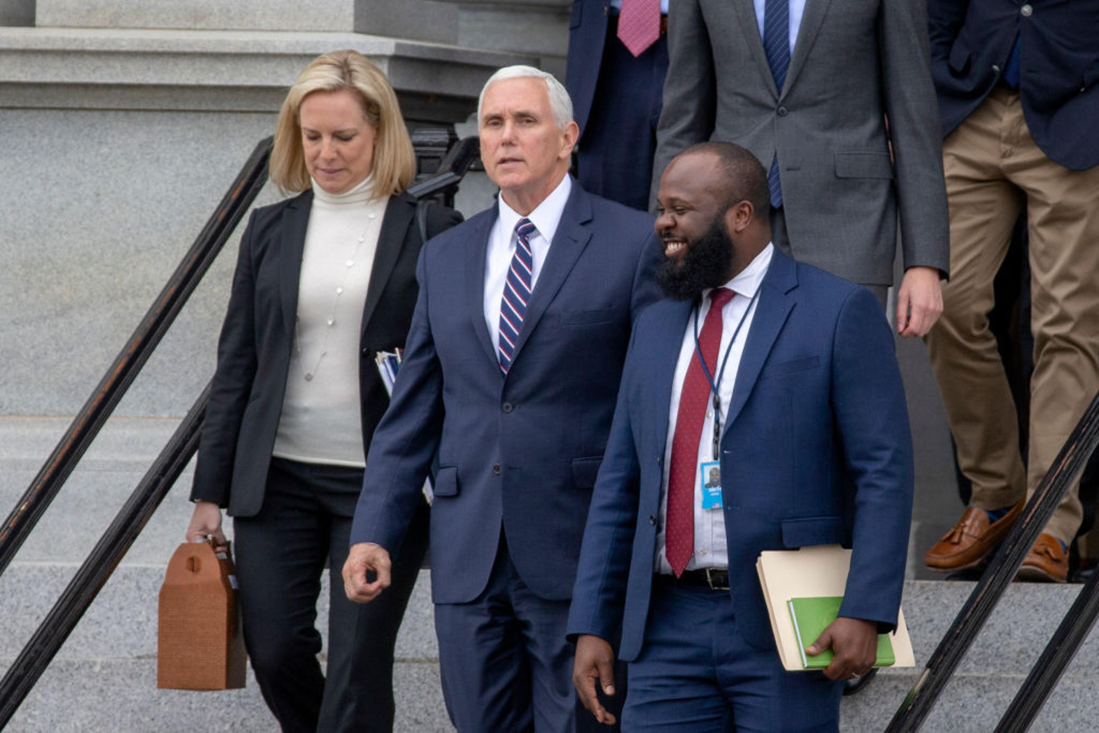 White House Administration Officials Arrive To White House