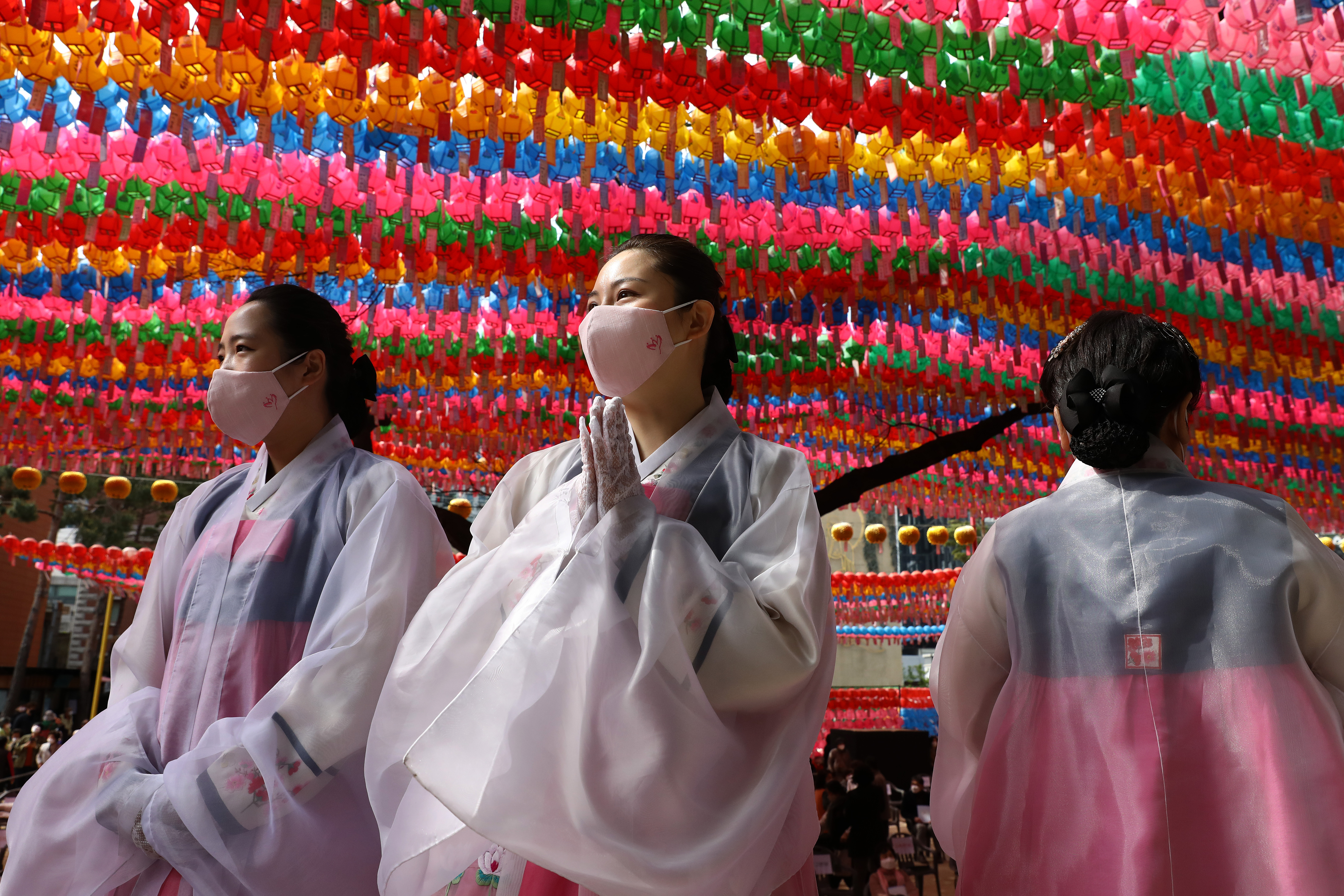 South Koreans Mark Buddha's Birthday Amid The Coronavirus Pandemic