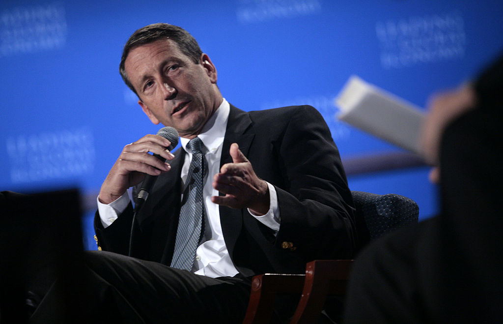 South Carolina Governor Mark Sanford participates in a panel