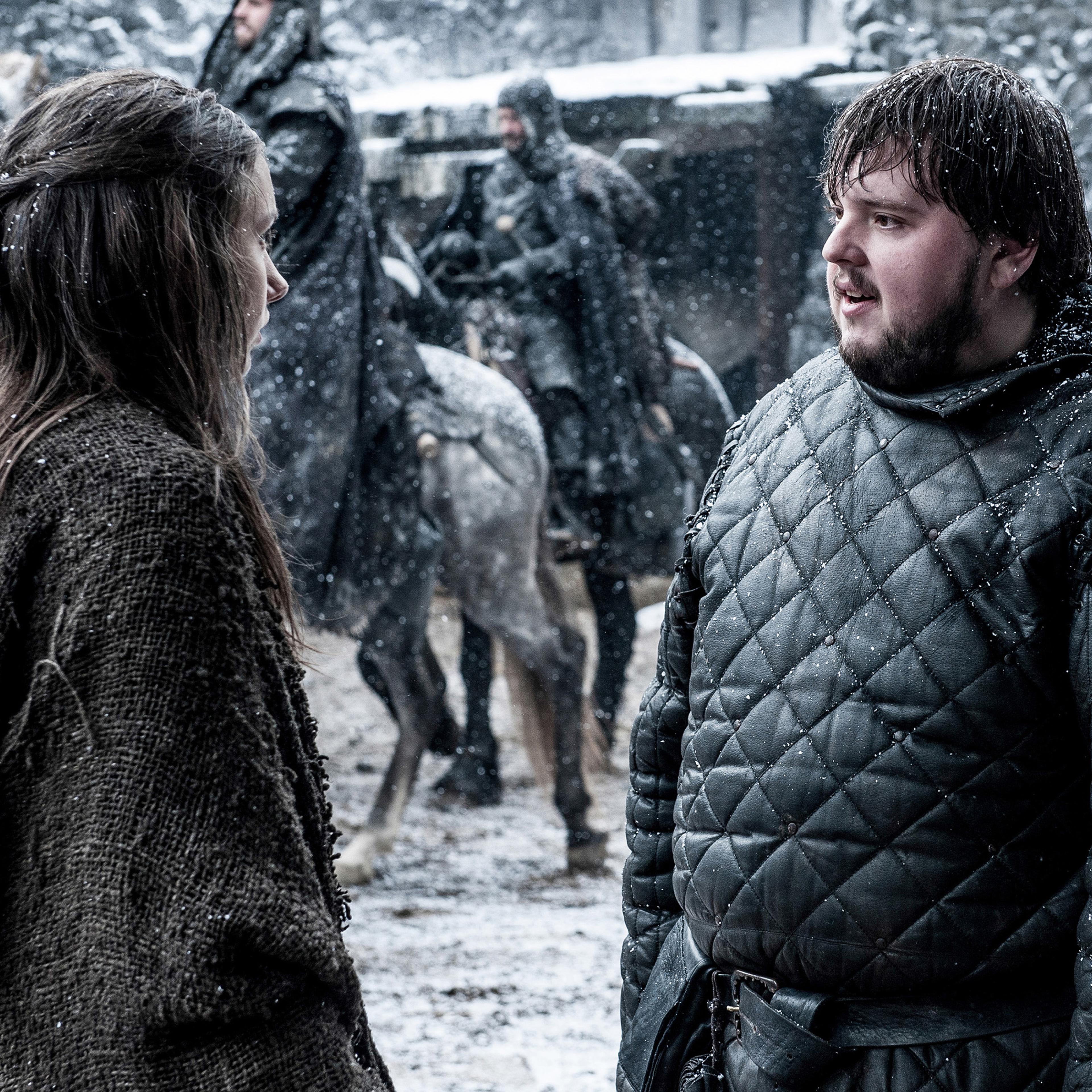Hannah Murray and John Bradley in Game of Thrones