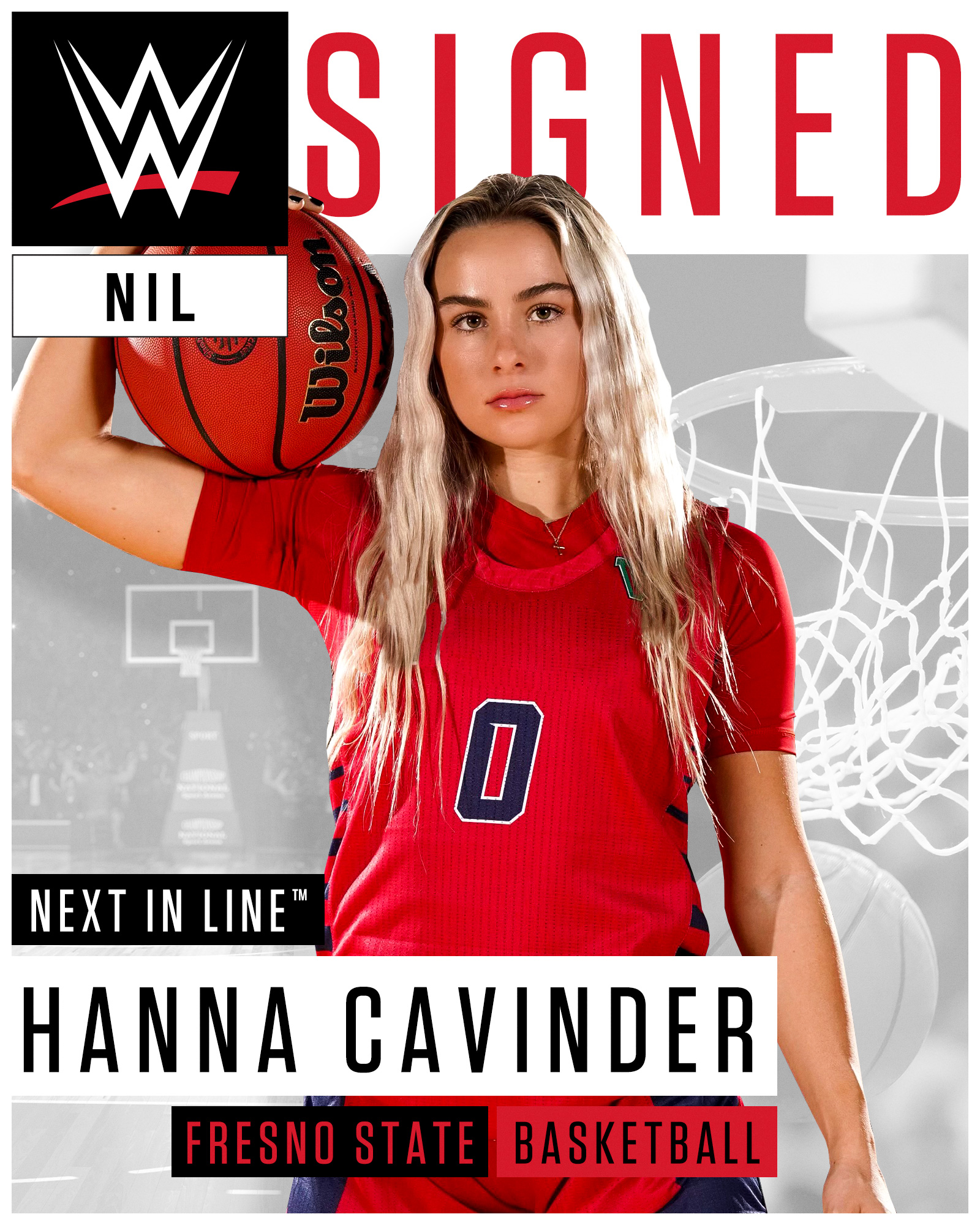 Fresno State guard Hanna Cavinder has signed a name, image and likeness (NIL) deal with the WWE