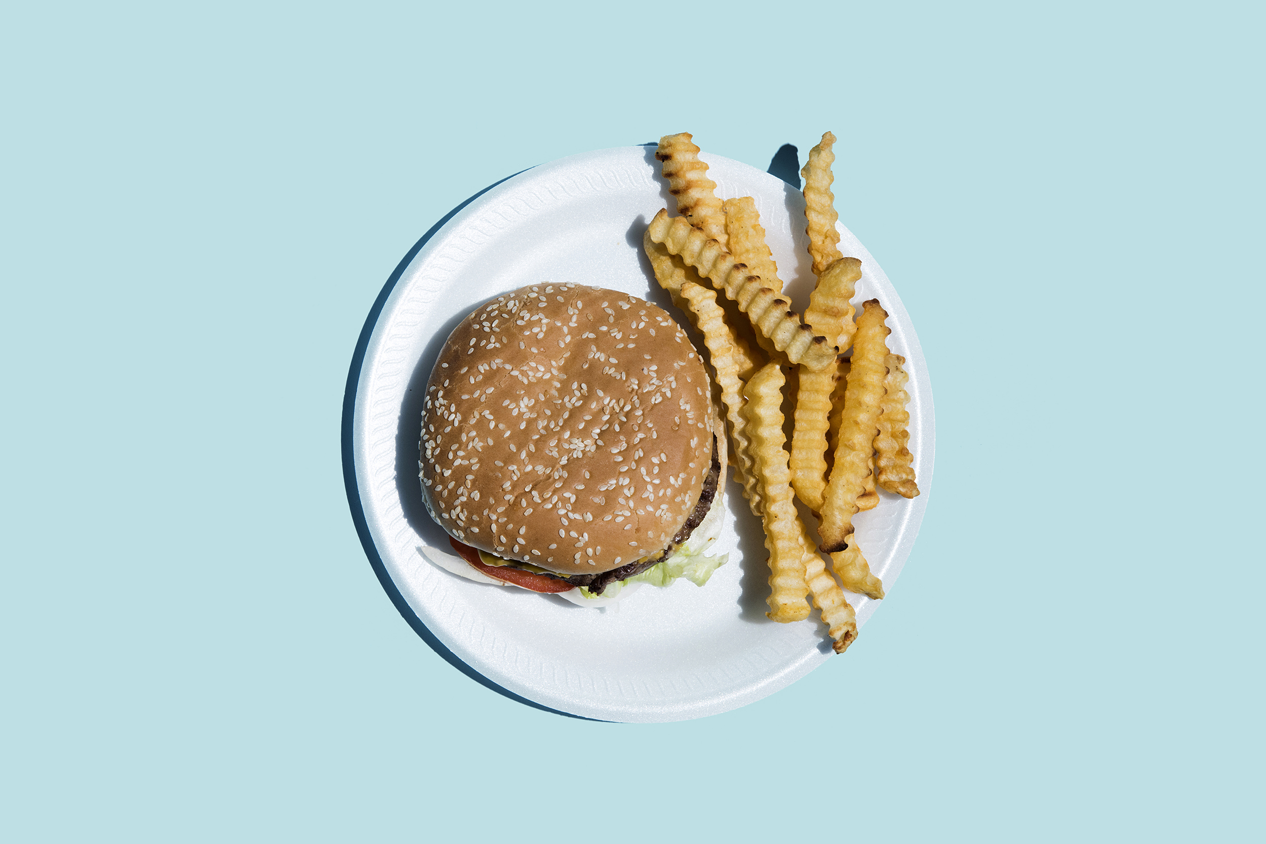 burger-fries-diet-junk-food-health-motto-stock