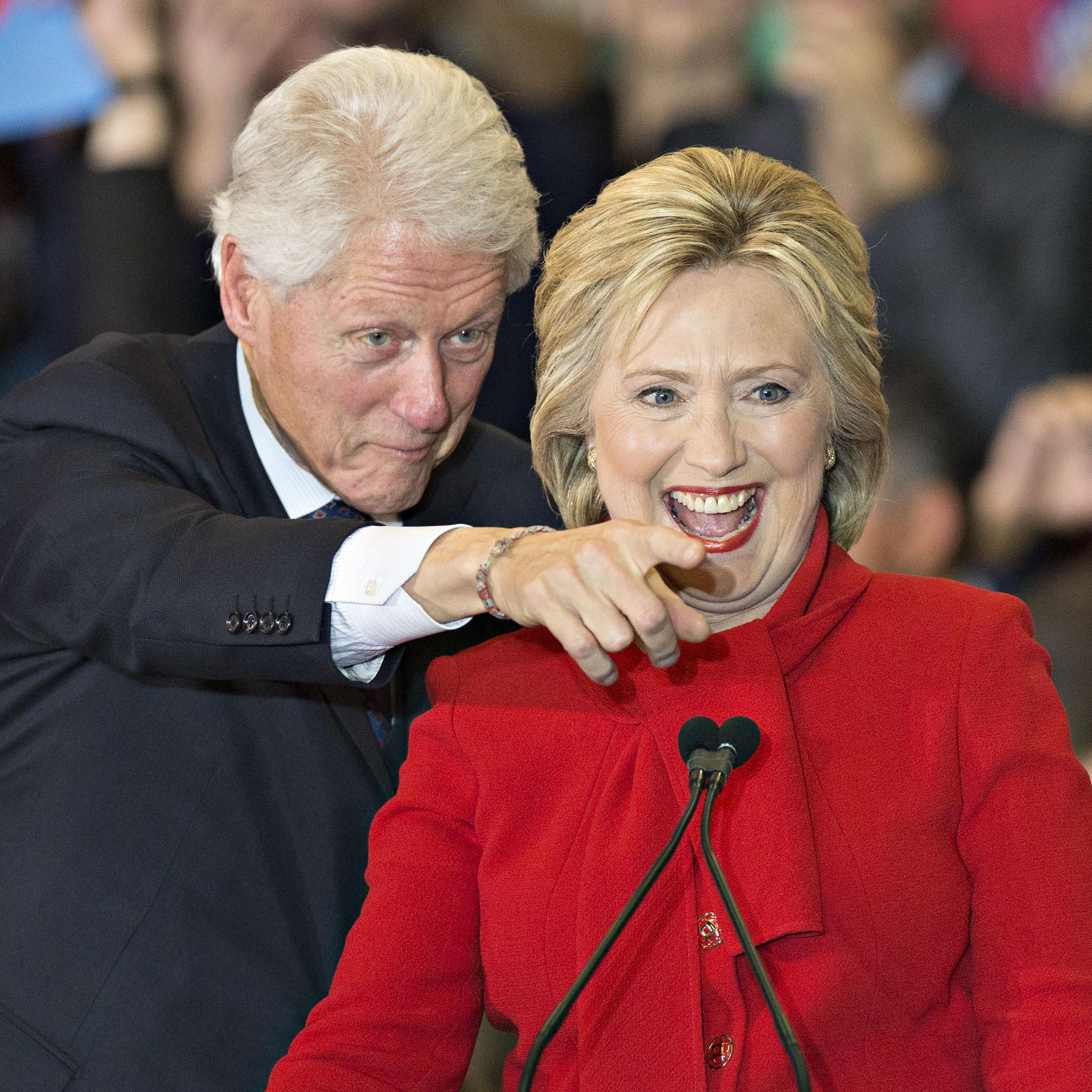 Presidential Candidate Hillary Clinton Holds Caucus Night Party With President Bill Clinton And Chelsea Clinton