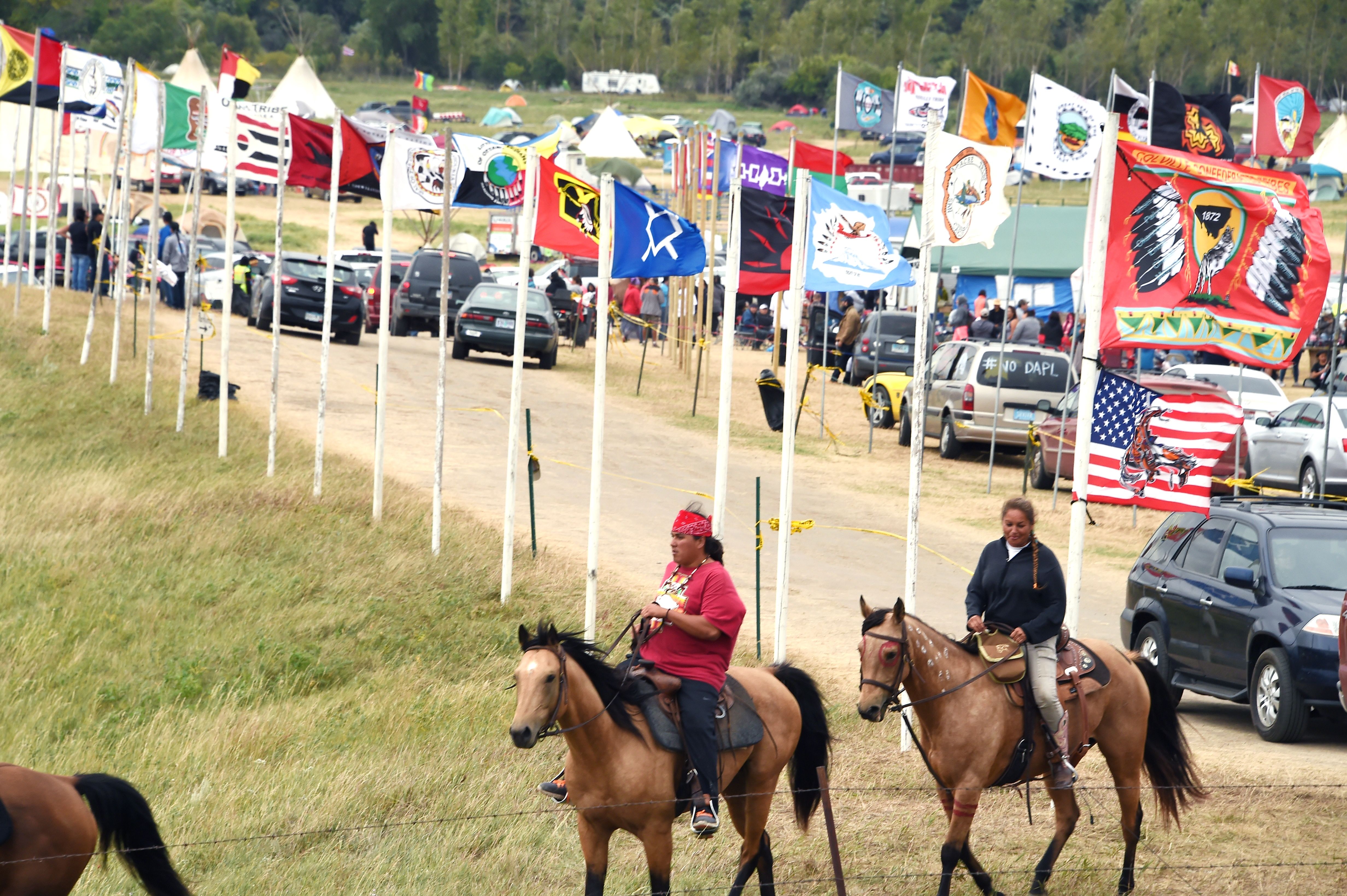 dakota access pipeline facebook check in