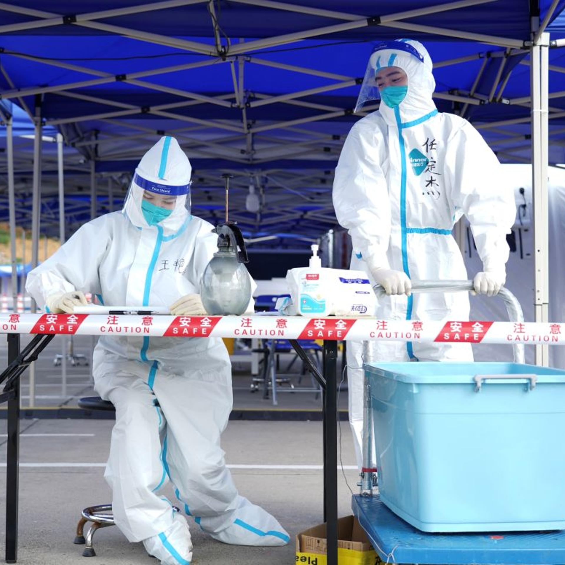 CHINA-SICHUAN-CHENGDU-COVID-19-AIR-INFLATED TESTING LABS (CN)