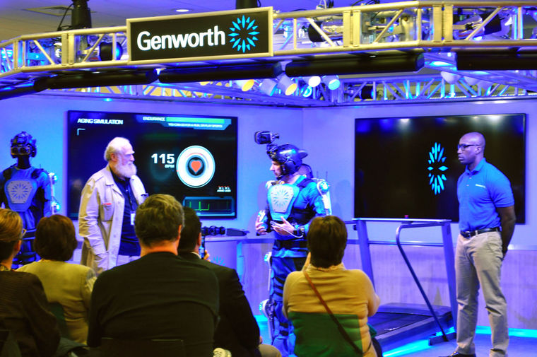 The Genworth R70i Aging Experience exhibit at the Liberty Science Museum in Jersey City, New Jersey