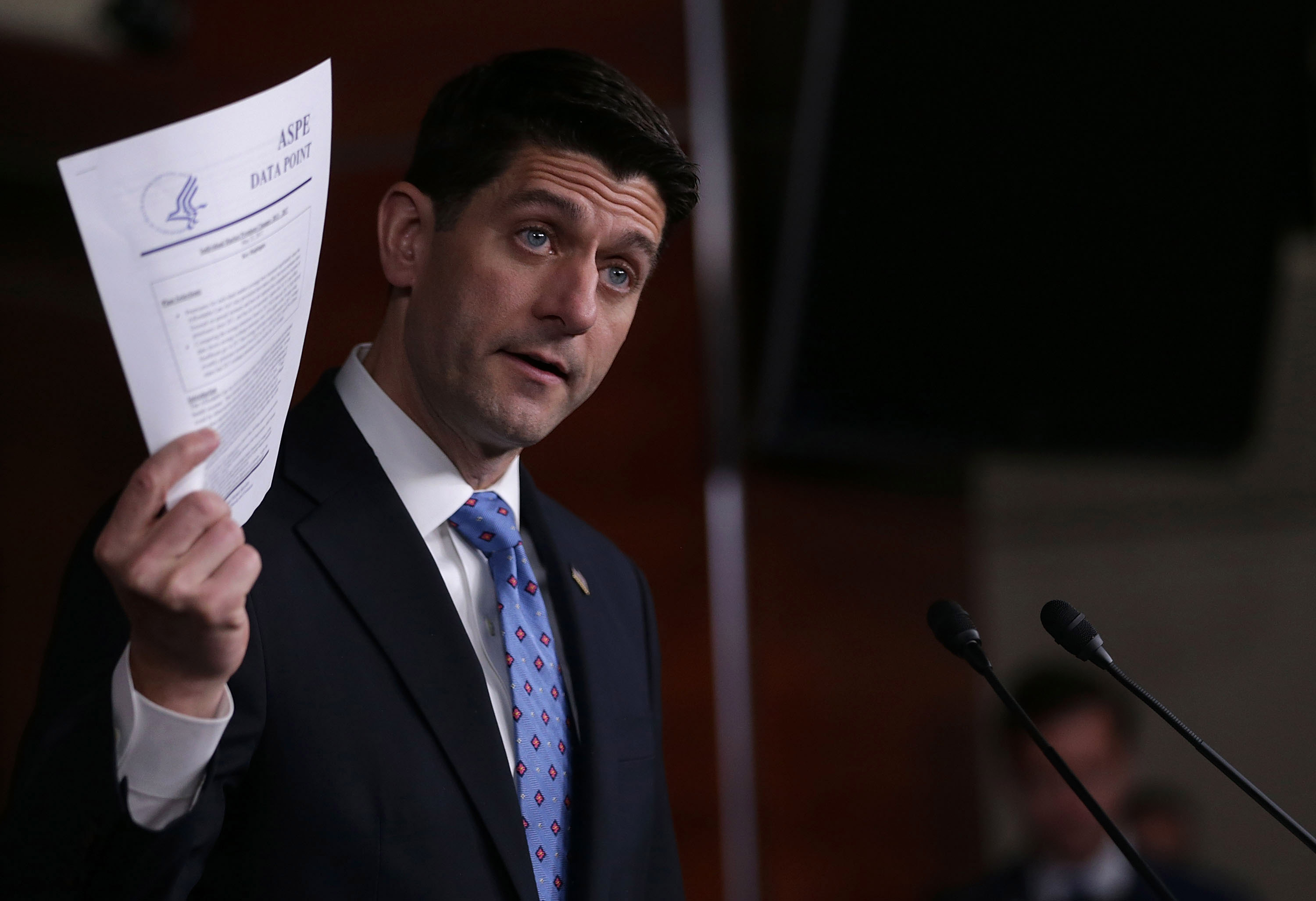 House Speaker Paul Ryan Holds Weekly Press Briefing At The Capitol