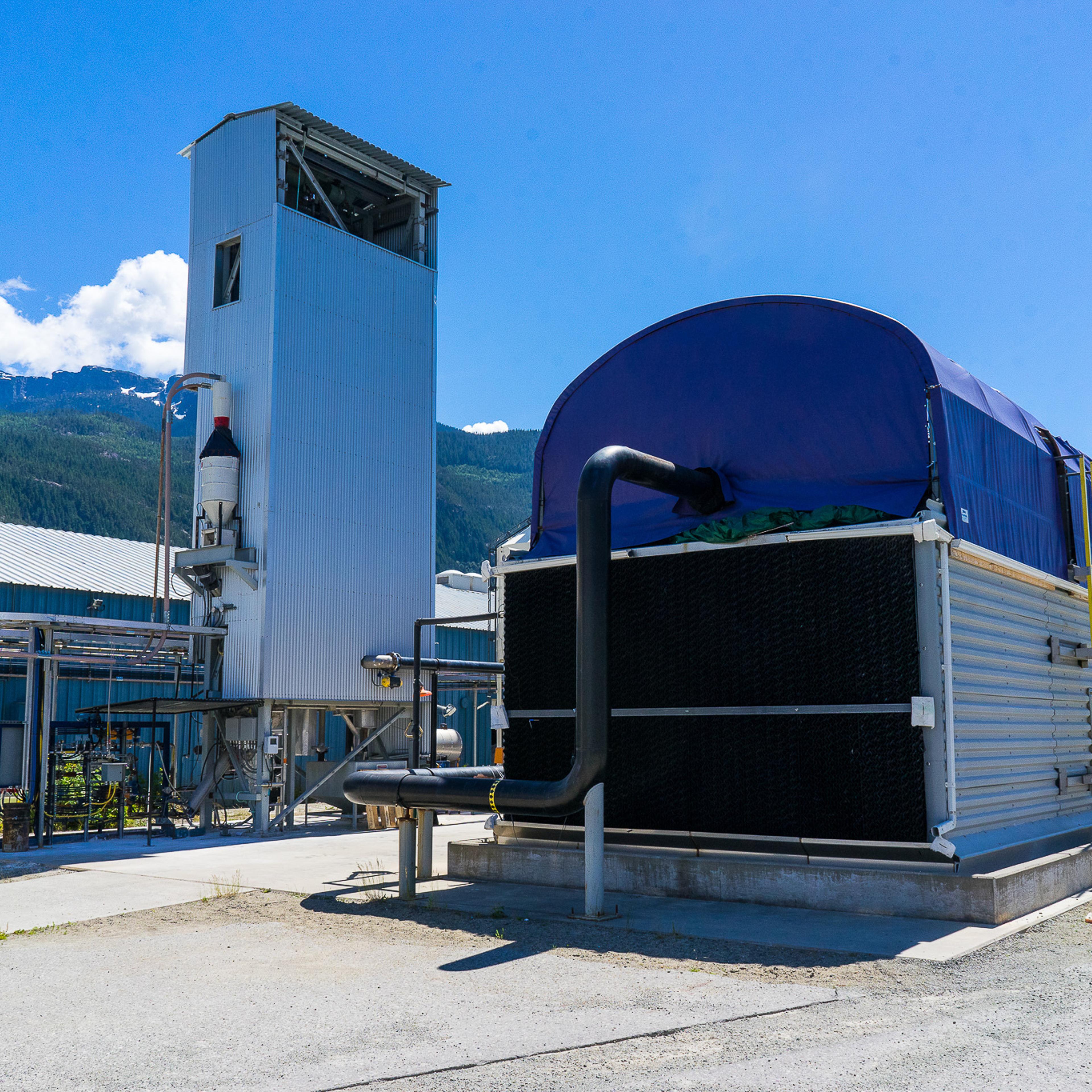 Carbon Engineering's pilot plant in in Squamish, British Columbia, is designed to pull CO2 out of the atmosphere.