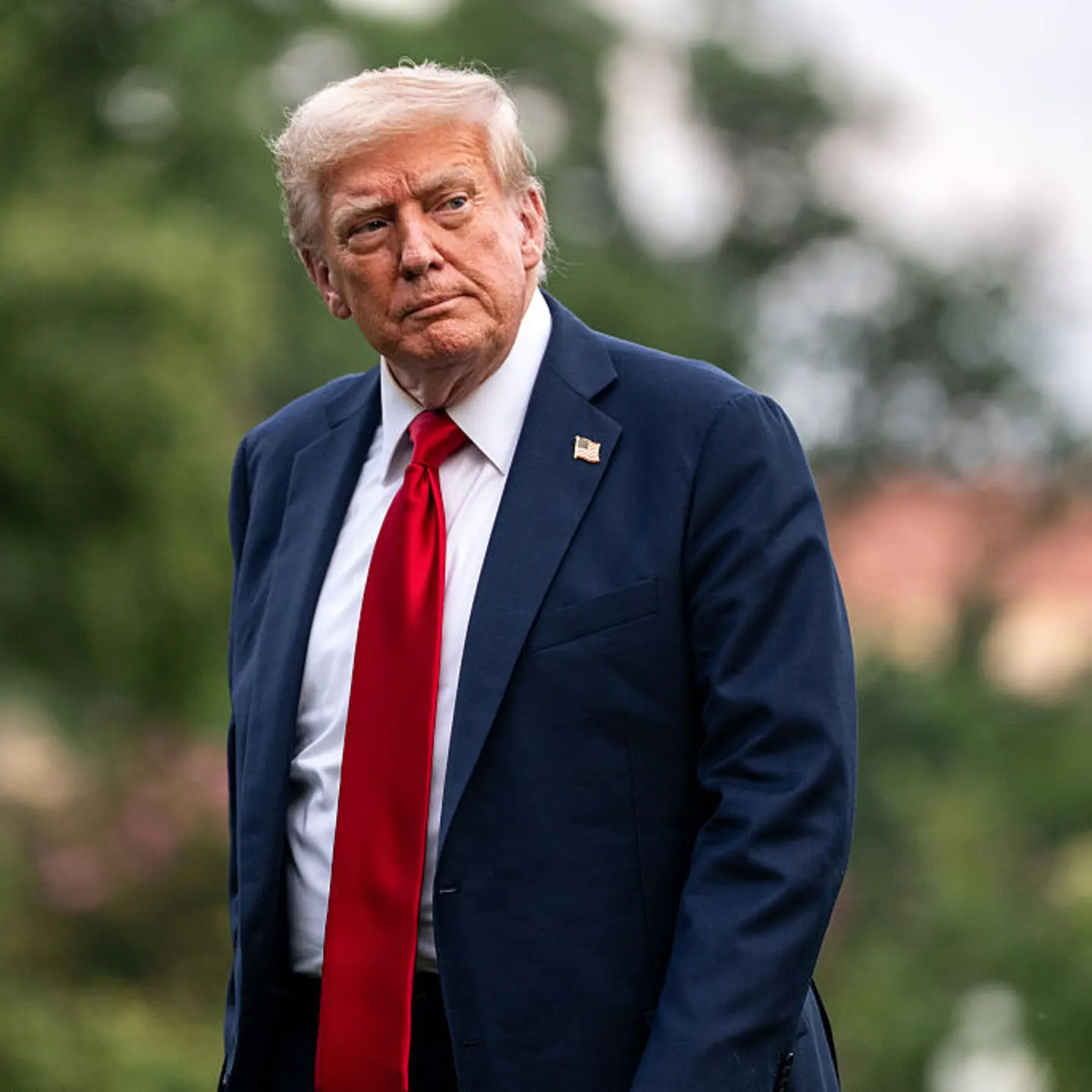 President Trump Returns To White House From New Jersey