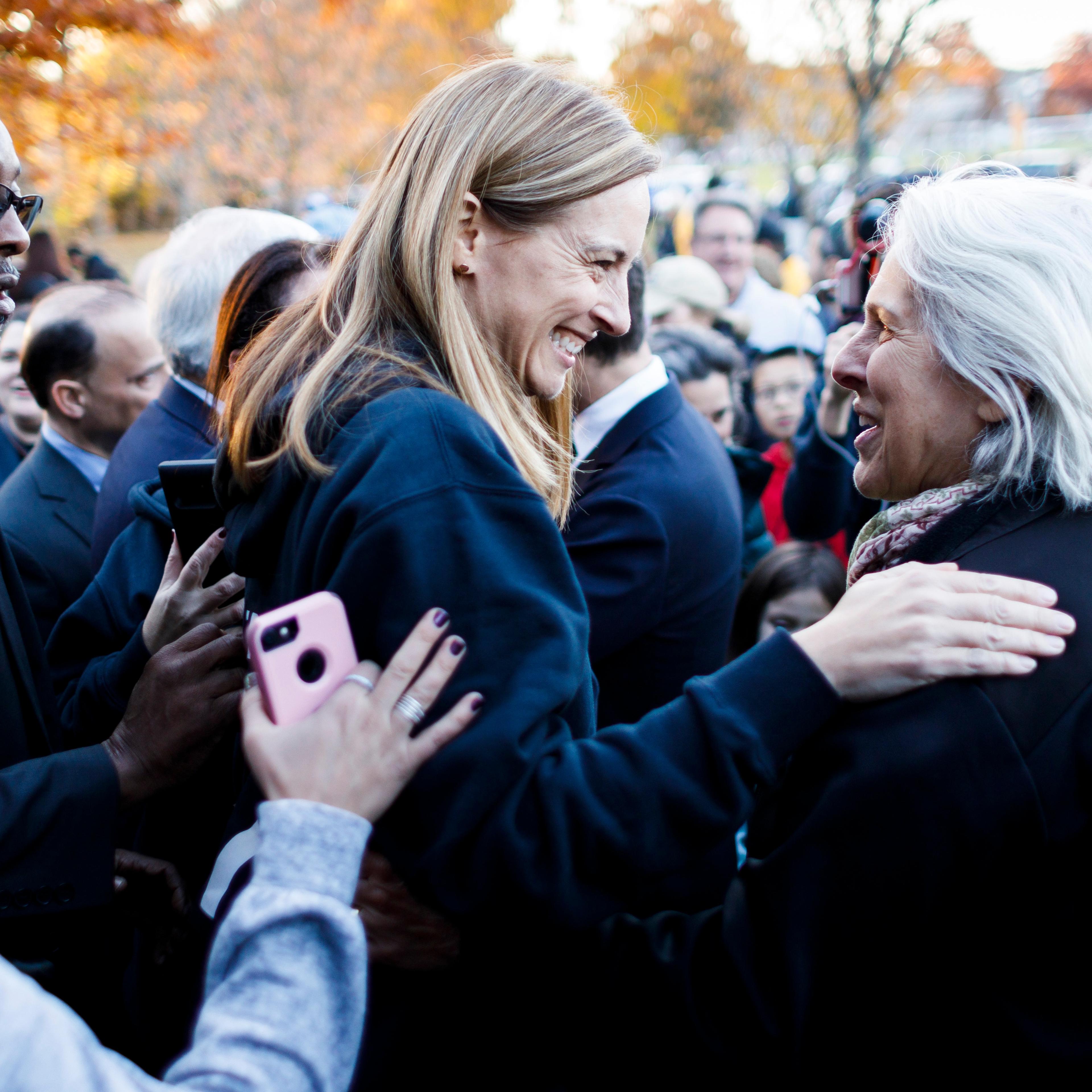 Democratic congressional candidate Mikie Sherrill campaigns in New Jersey, Livingston, USA - 04 Nov 2018