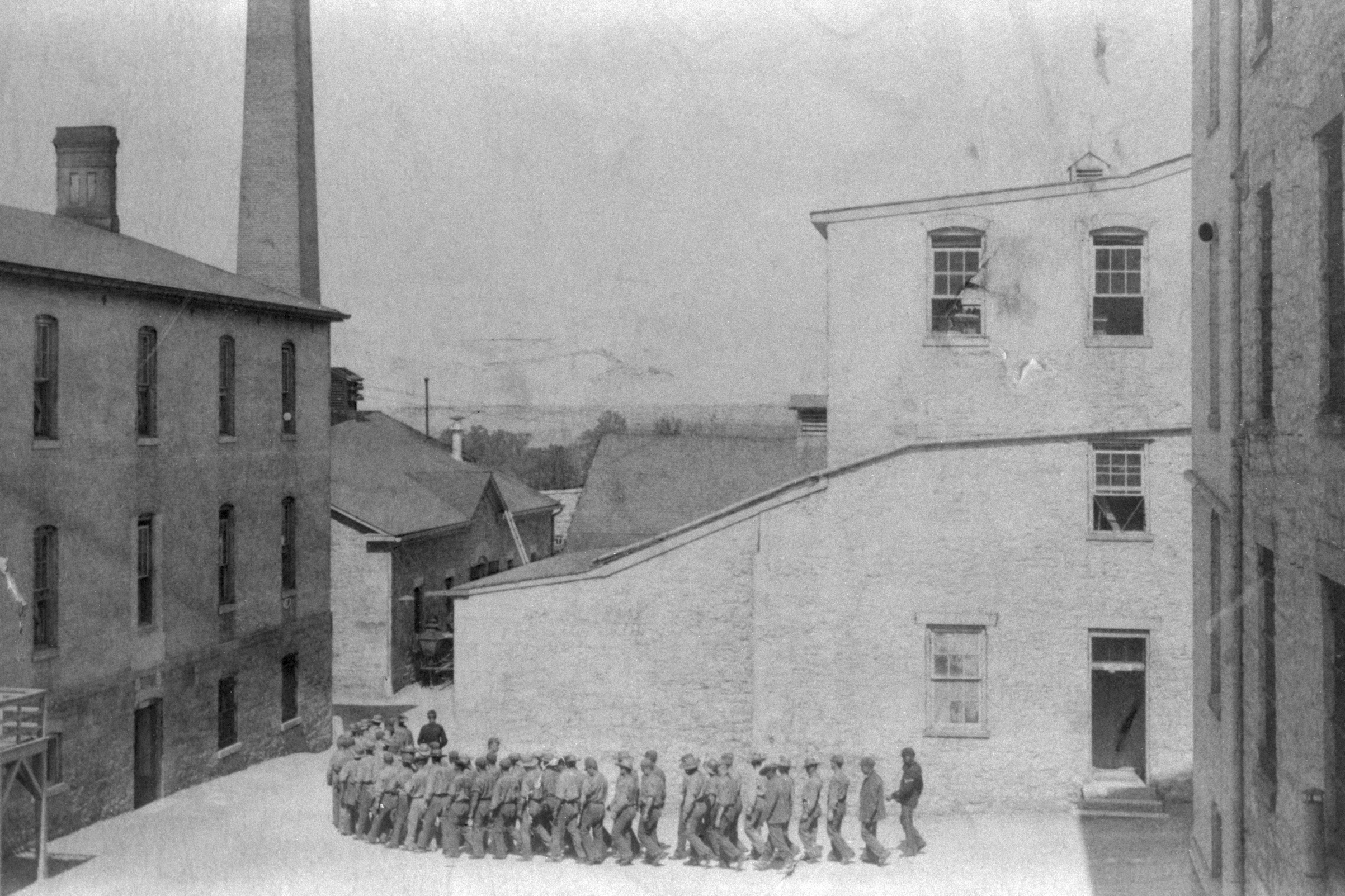 Prisoners Marching to Dinner at Fort Leavenworth