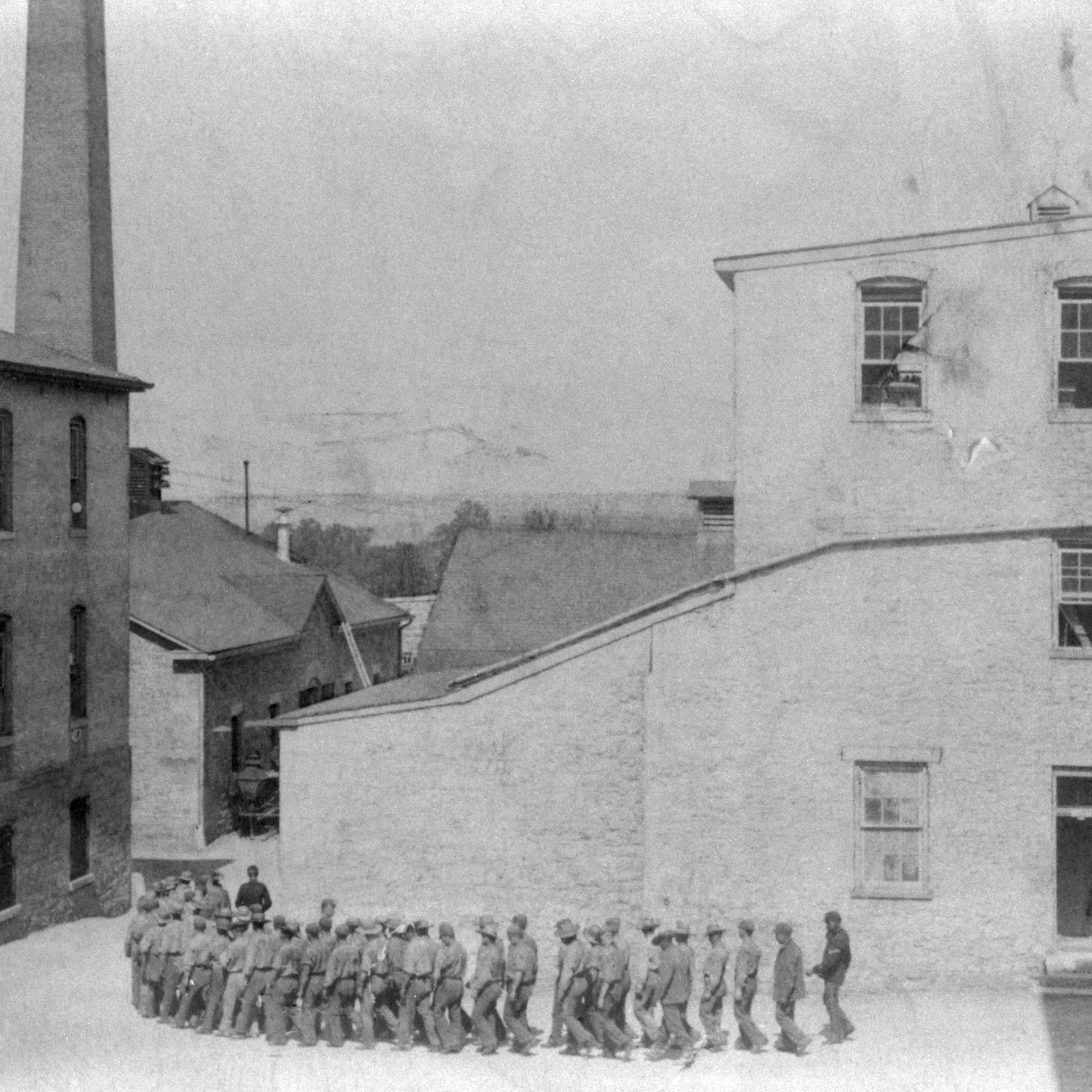 Prisoners Marching to Dinner at Fort Leavenworth