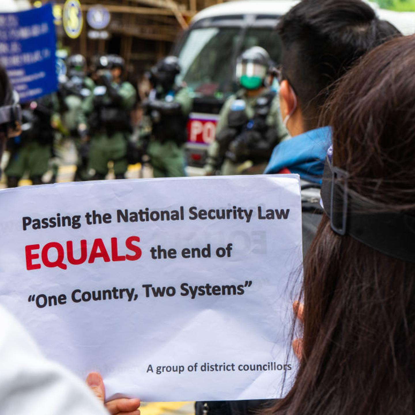 Anti National Security Bill Demonstration In Hong Kong, China