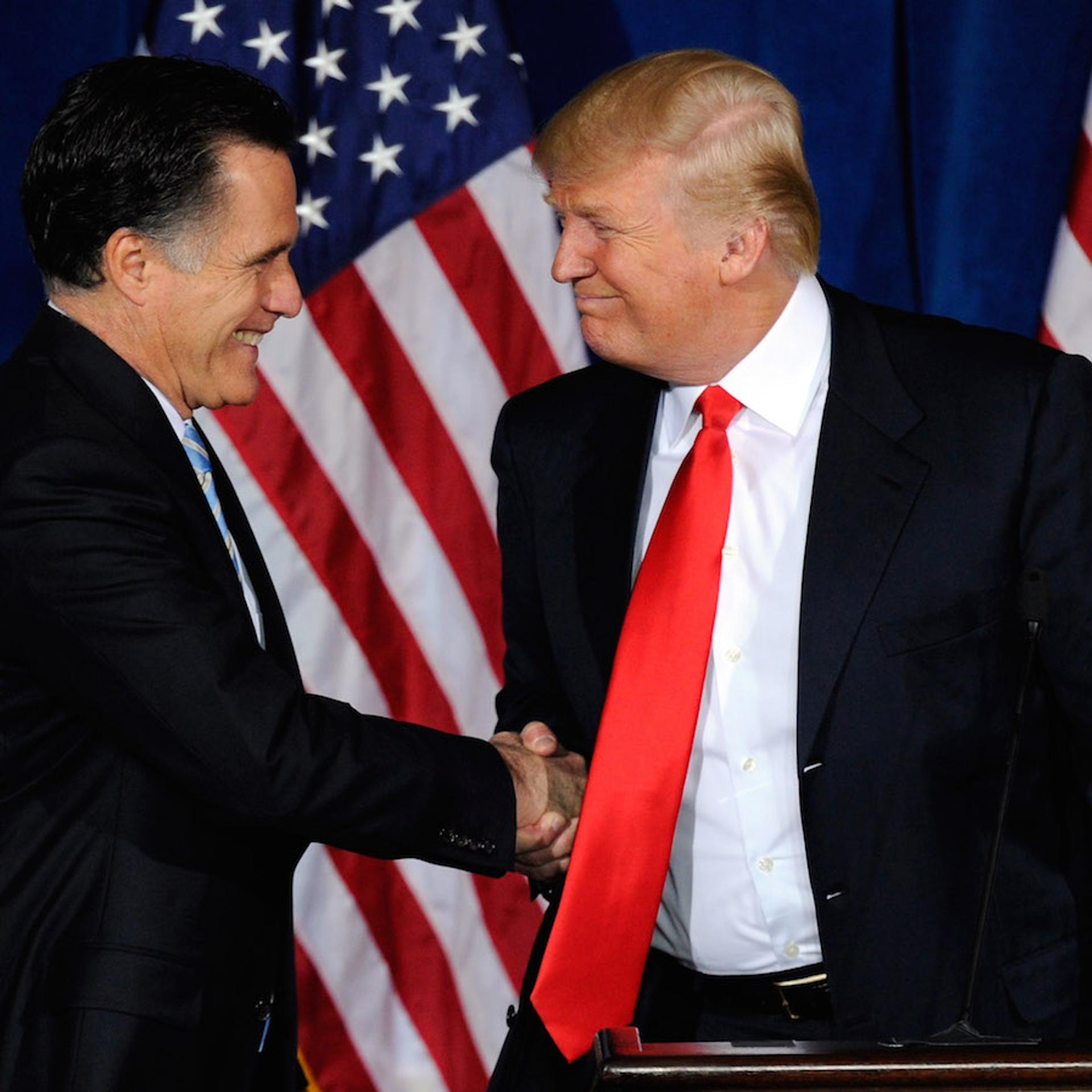 Donald Trump Endorses GOP Candidate Mitt Romney In Las Vegas