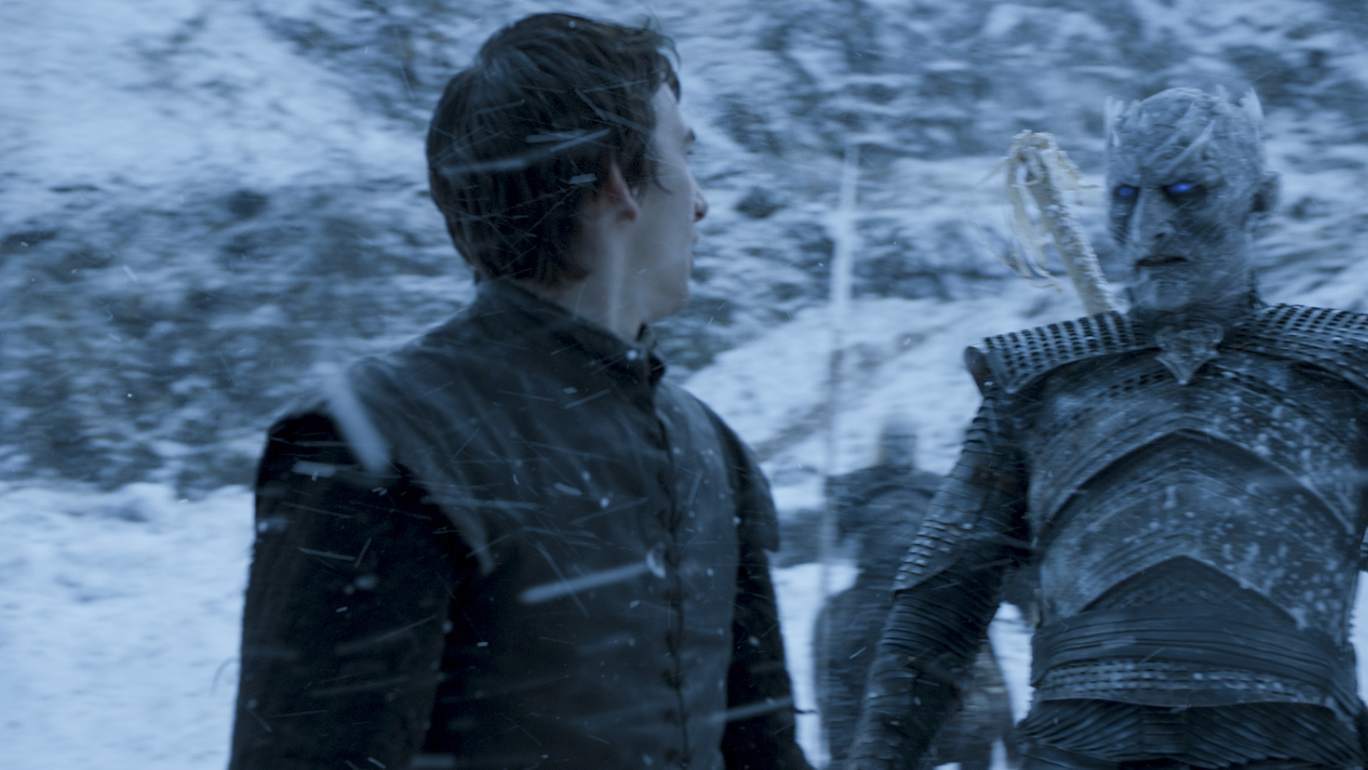 Isaac Hempstead Wright and Vladimir Furdik in Game of Thrones