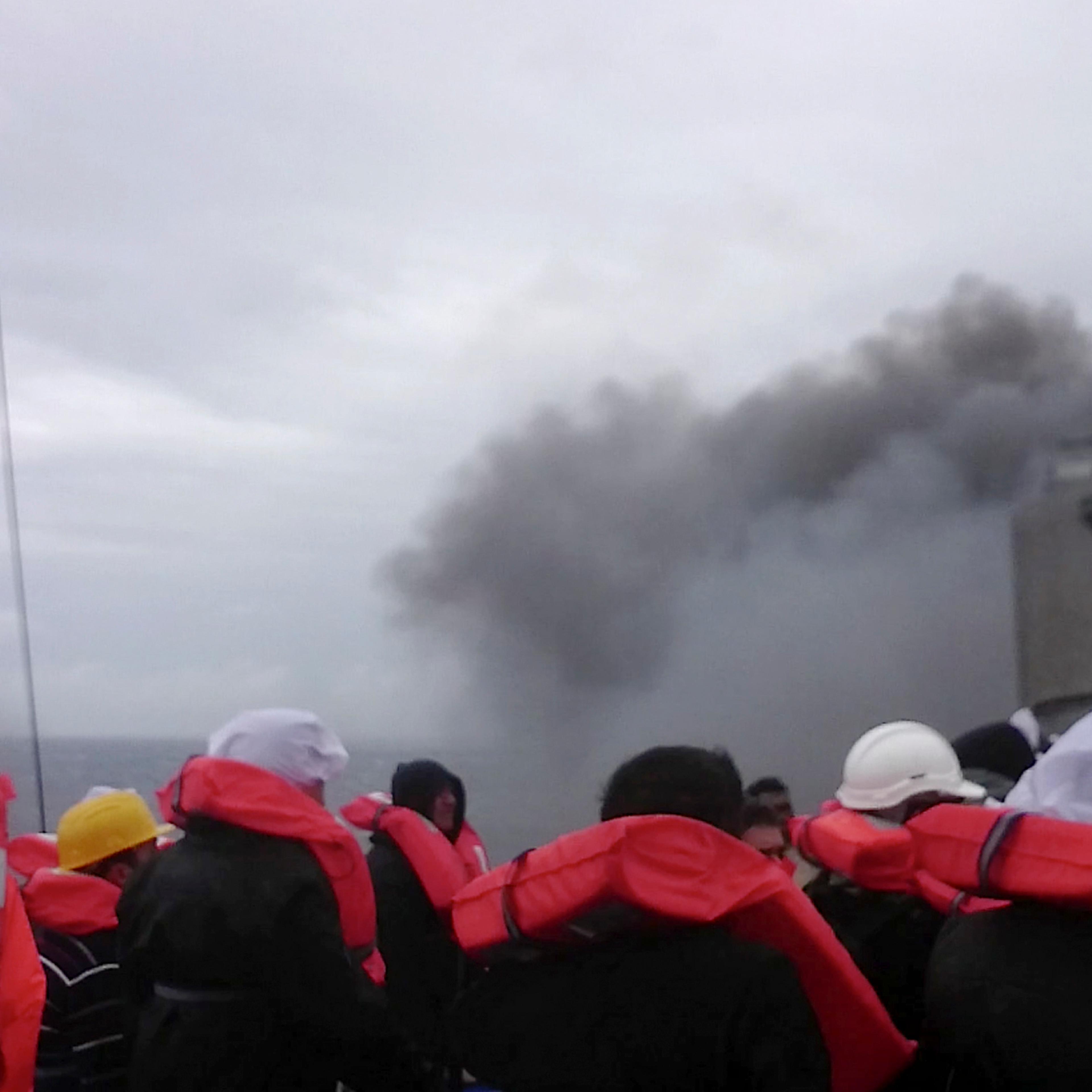 Greece Ferry Fire