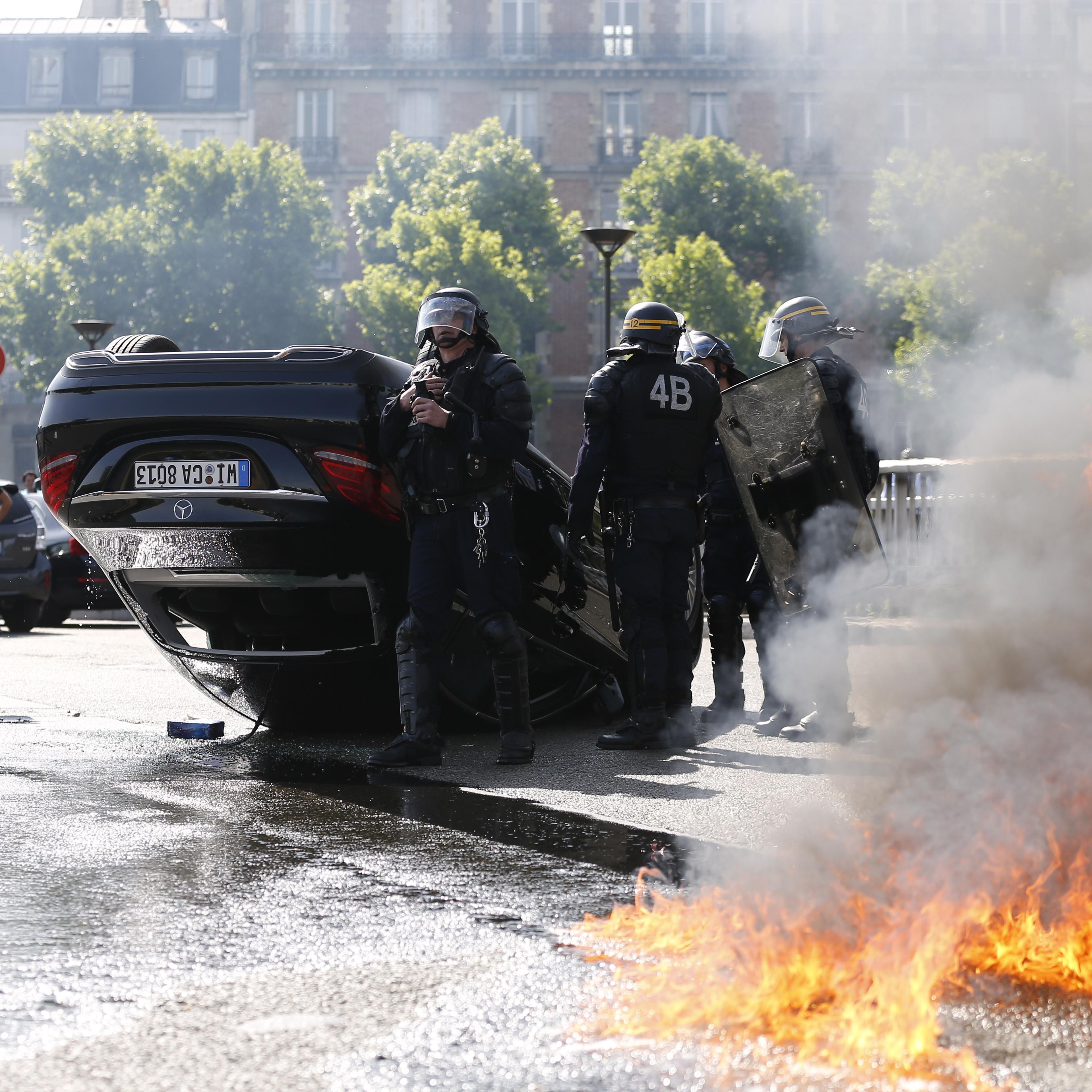 FRANCE-TRANSPORT-TAXIS-SOCIAL-MOVMENT-DEMO