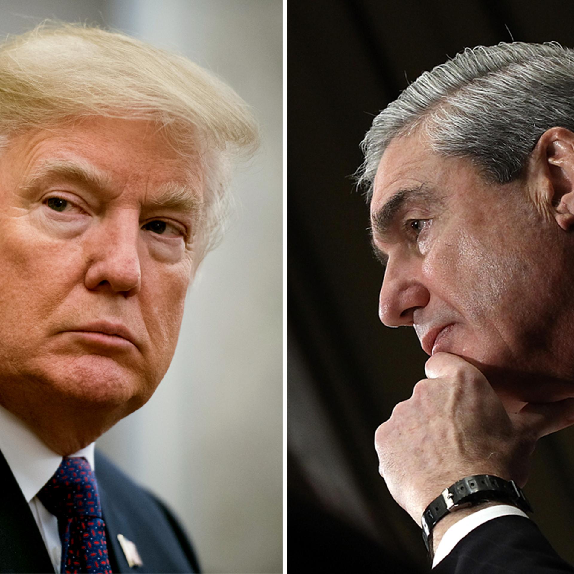 President Trump and special counsel Robert Mueller