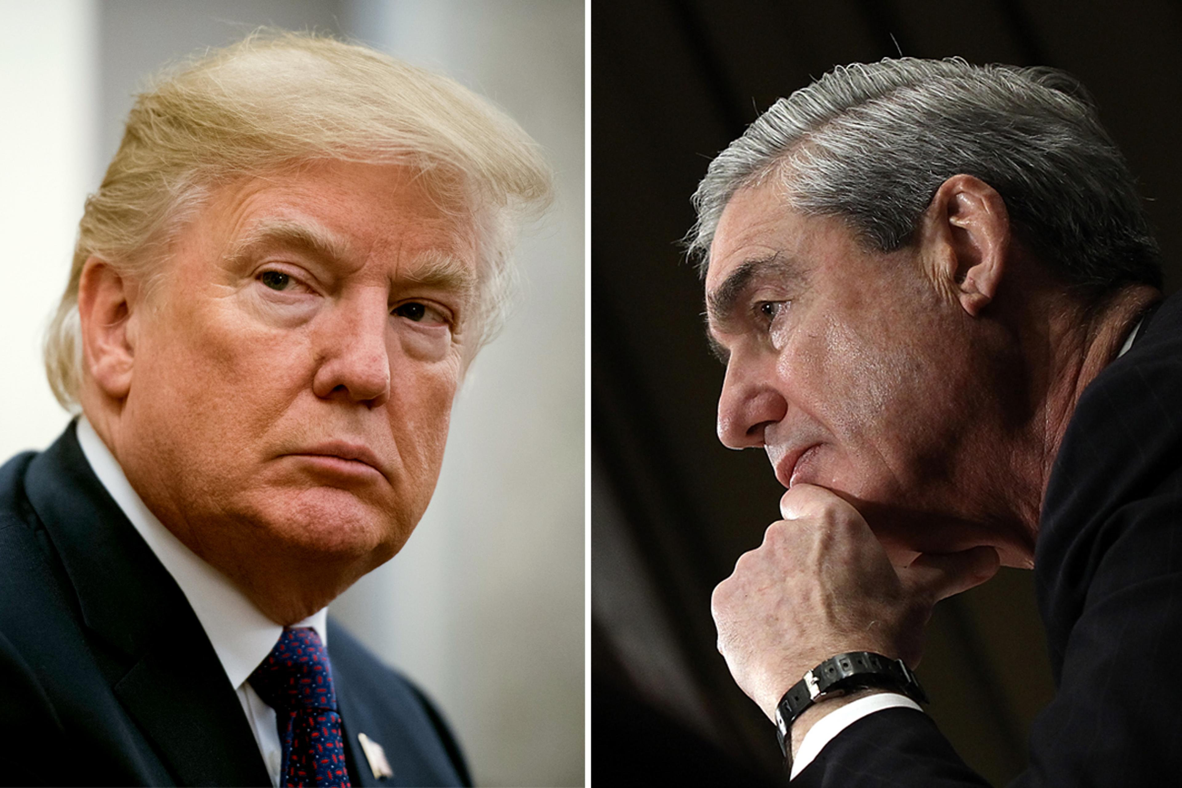 President Trump and special counsel Robert Mueller