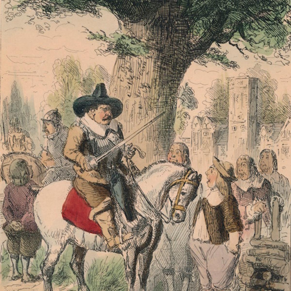 The Royal Oak, the Penderell Family have no idea where Charles is!!!, 1850. Artist: John Leech