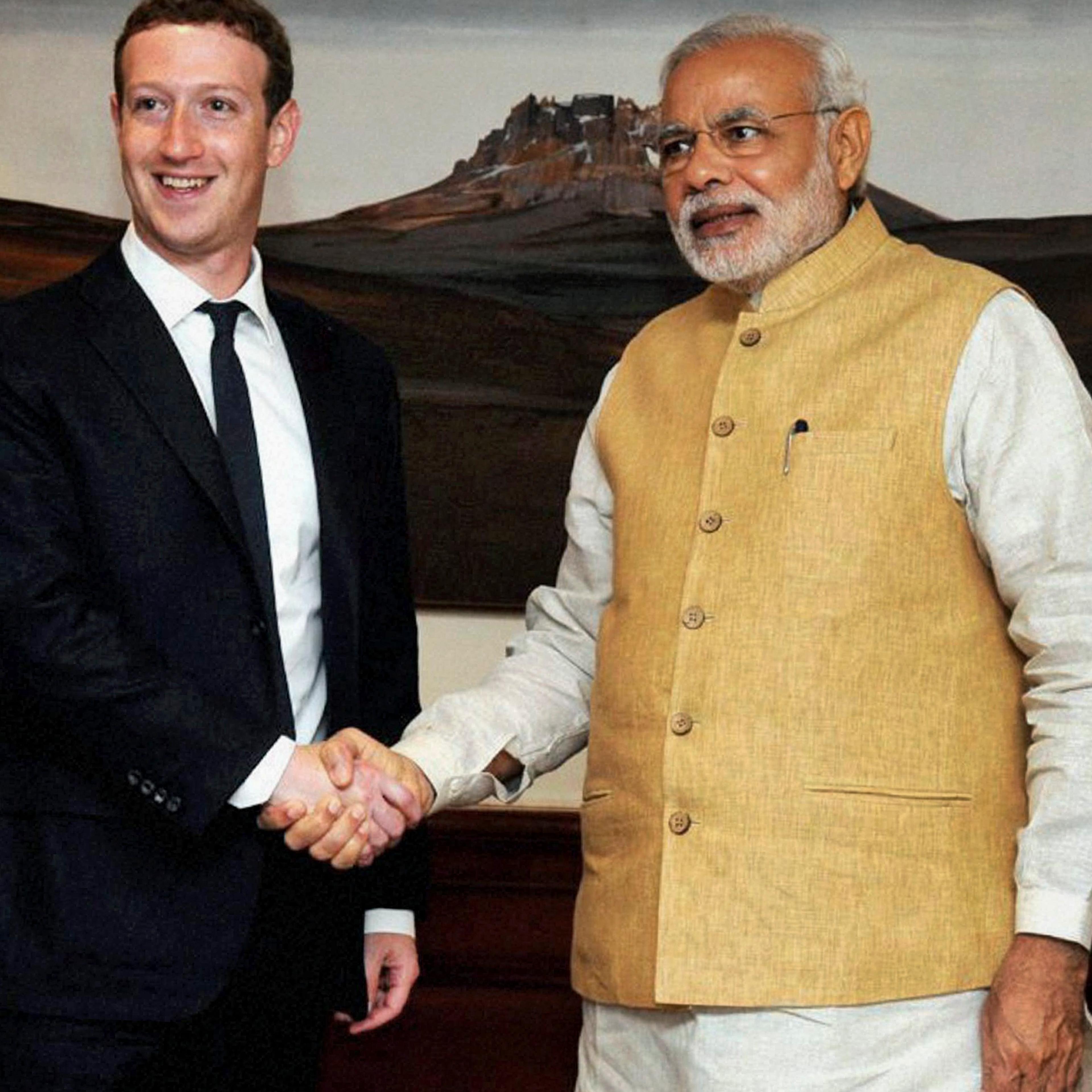 Narendra Modi, Mark Zuckerberg