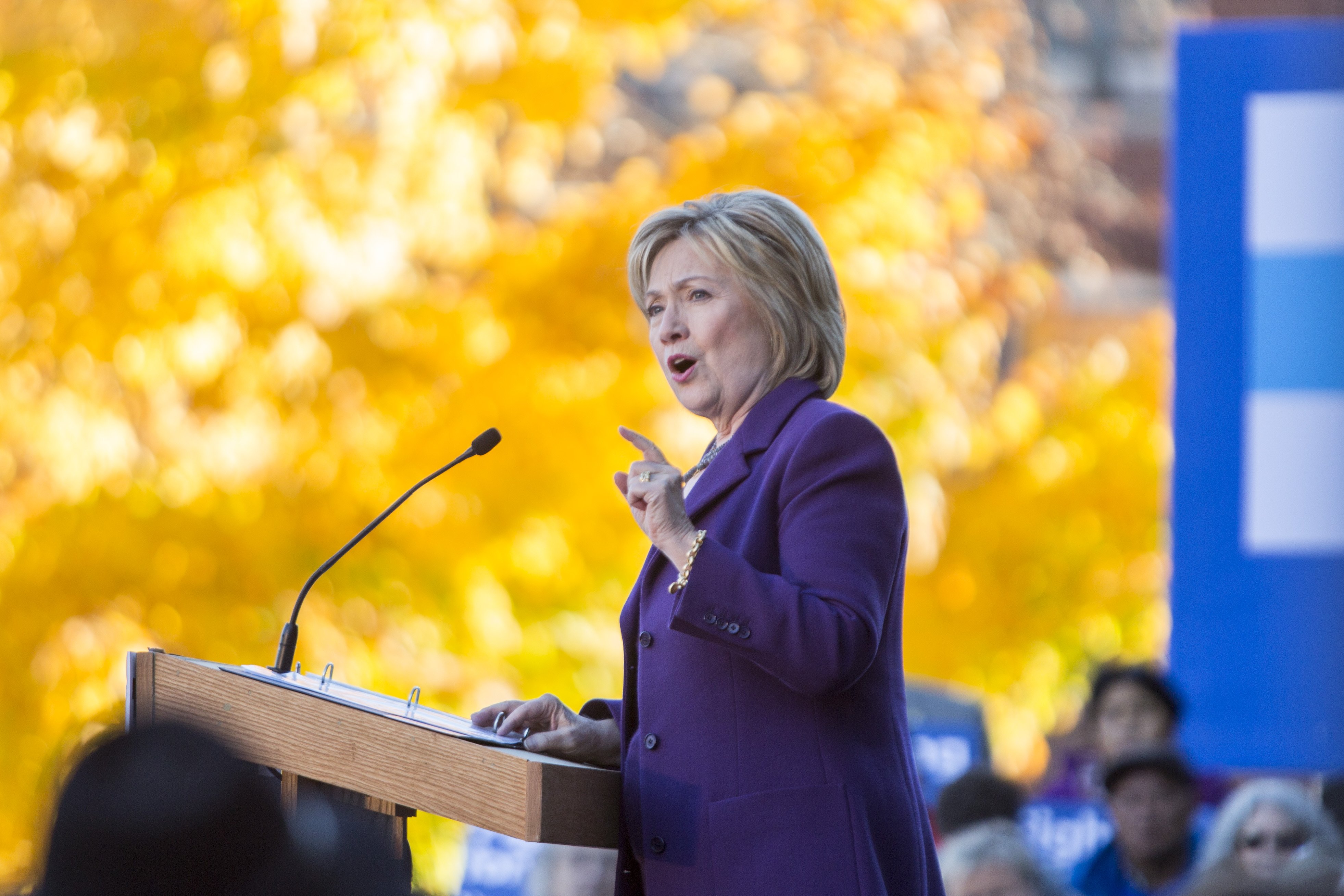 Hillary Clinton Files For The NH Primary And Campaigns In The State