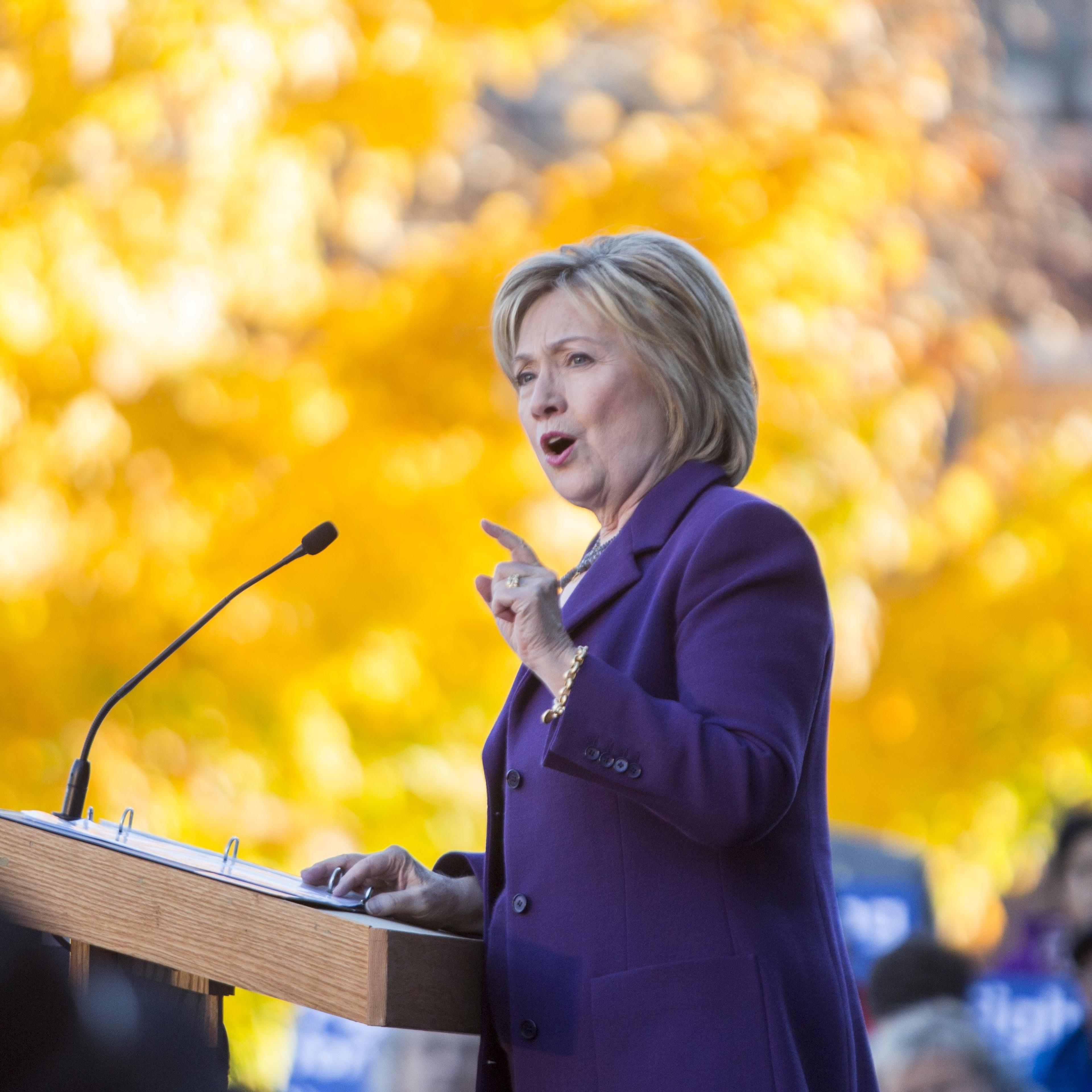 Hillary Clinton Files For The NH Primary And Campaigns In The State