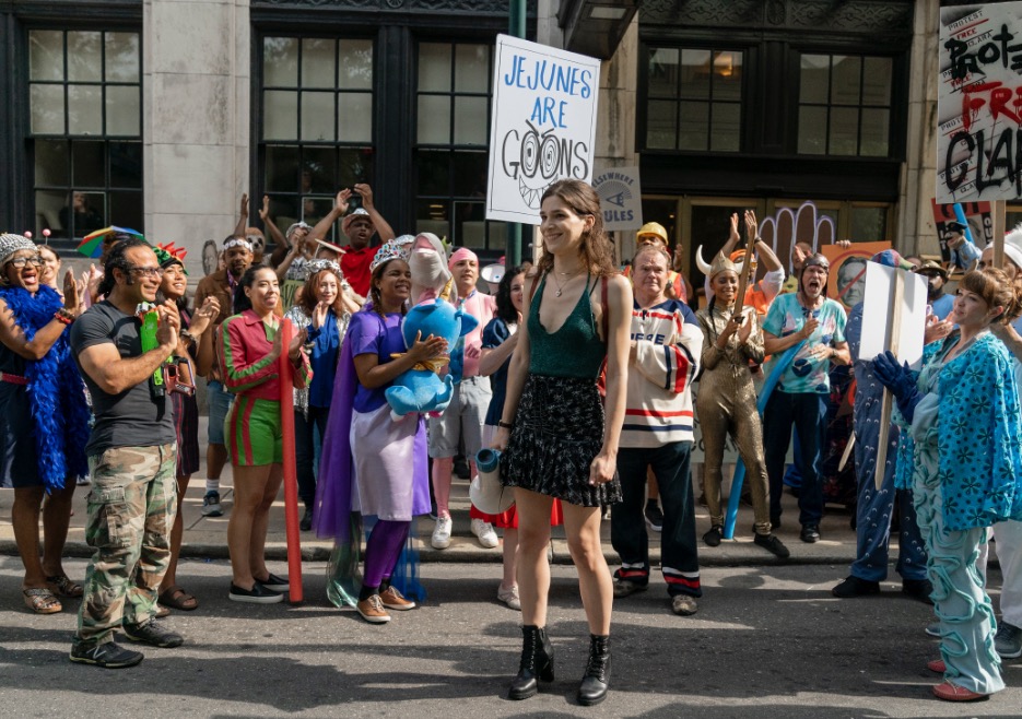 Eve Lindley, center, in AMC's "Dispatches From Elsewhere." 
