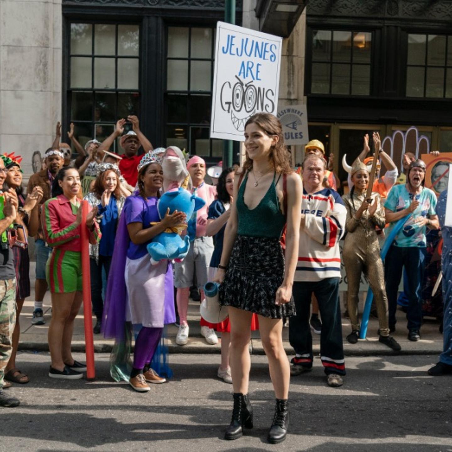 Eve Lindley, center, in AMC's "Dispatches From Elsewhere."