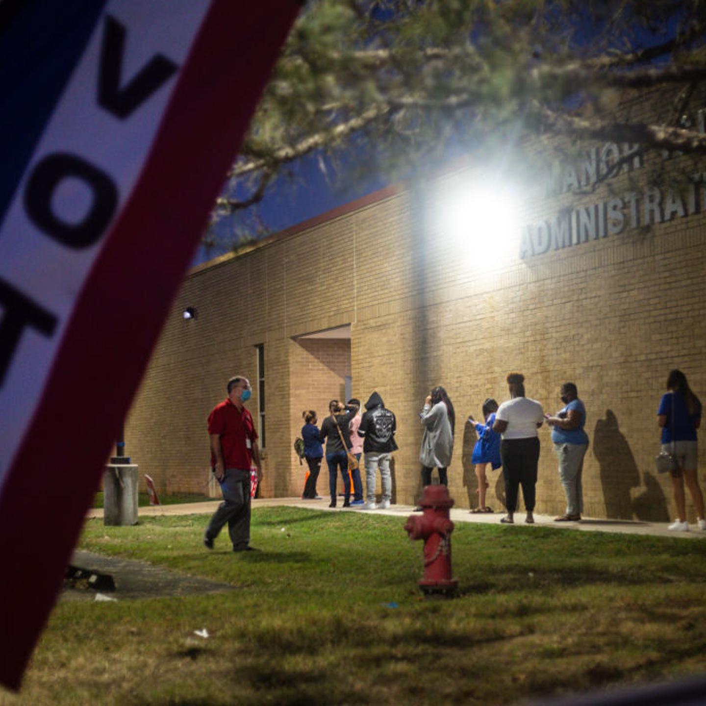 Across The U.S. Voters Flock To The Polls On Election Day
