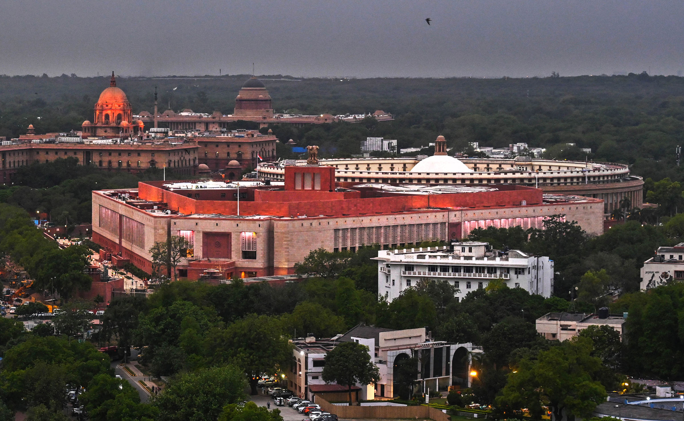 A view of the new Parliament House Building in New Delhi on May 24, 2023.