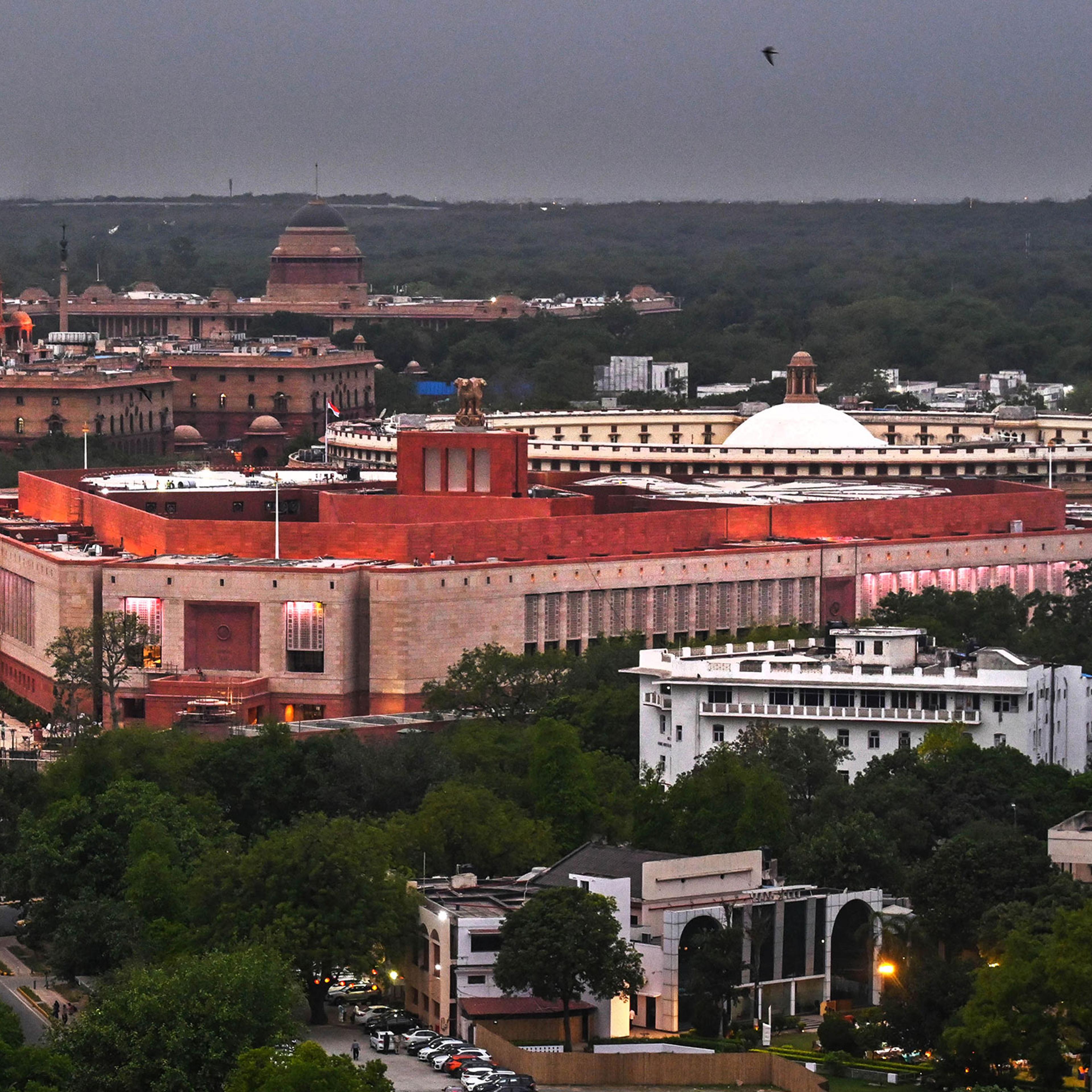A view of the new Parliament House Building in New Delhi on May 24, 2023.