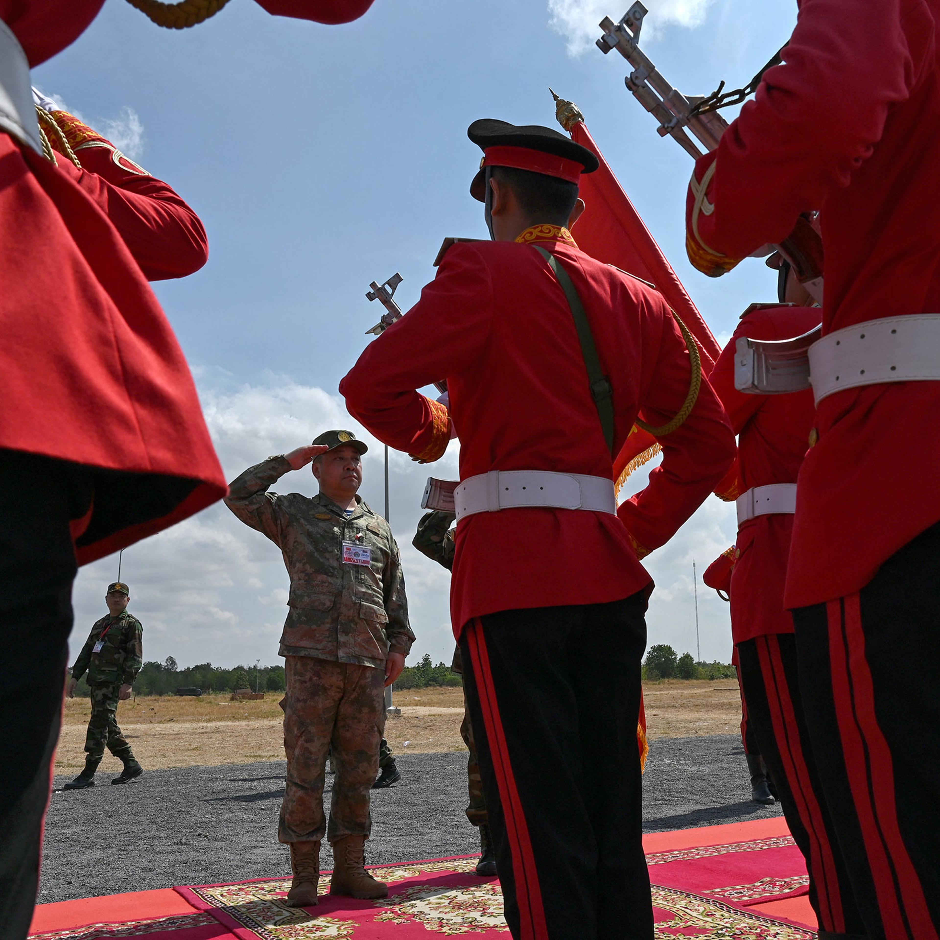 CAMBODIA-CHINA-MILITARY-DRILL
