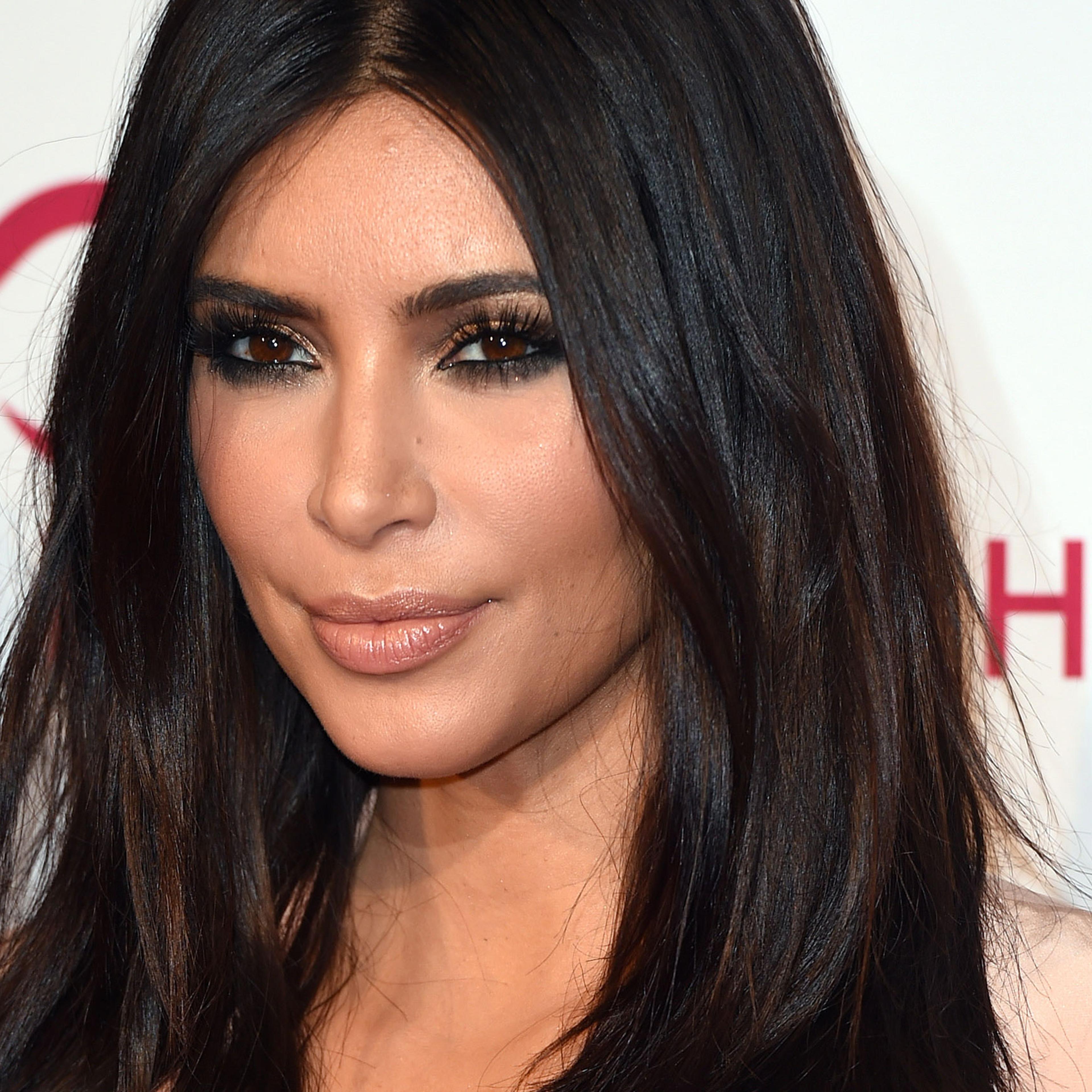 Kim Kardashian attends the Hairfinity UK Launch Party on Nov. 8, 2014 in London.
