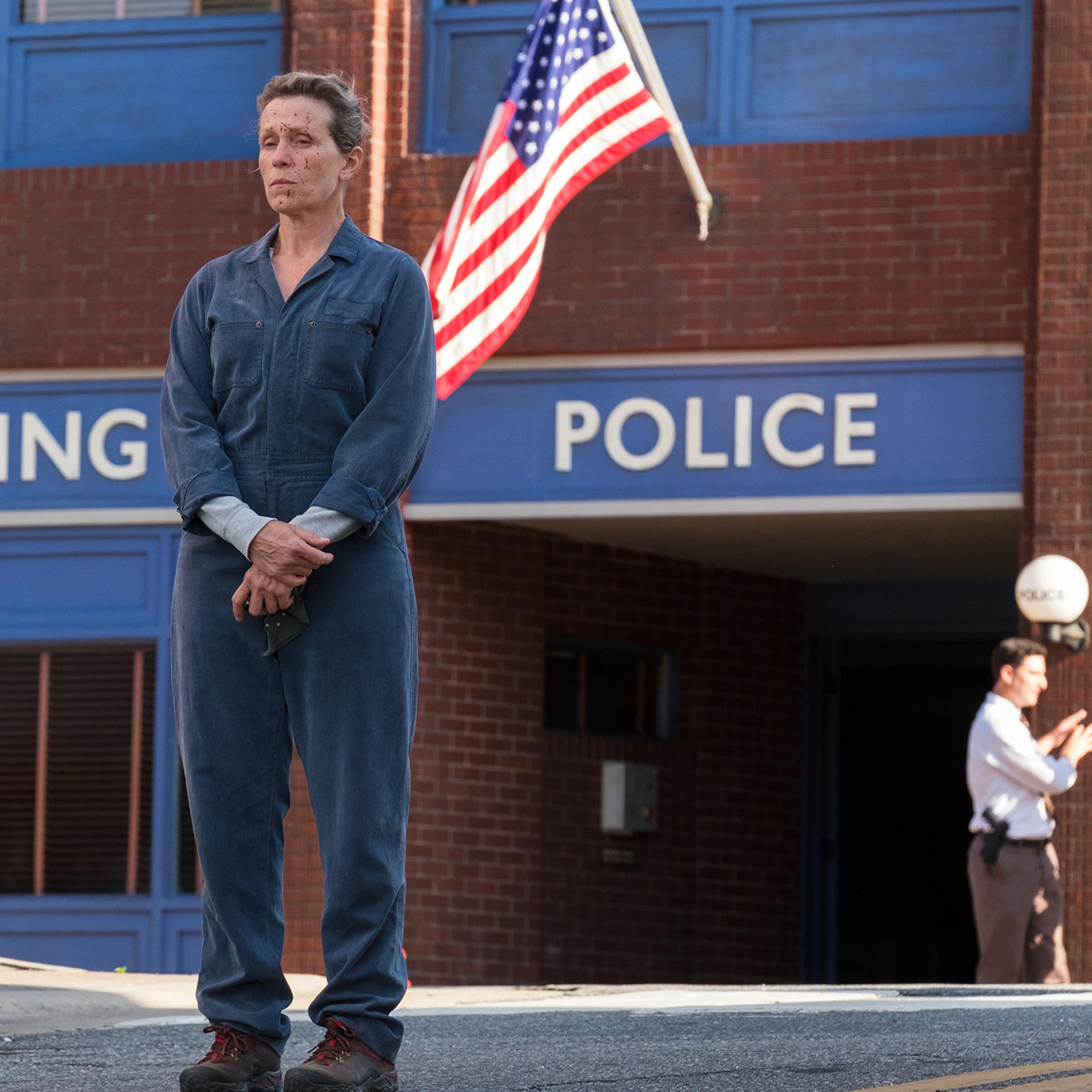 Frances McDormand in the film Three Billboards Outside Ebbing, Missouri