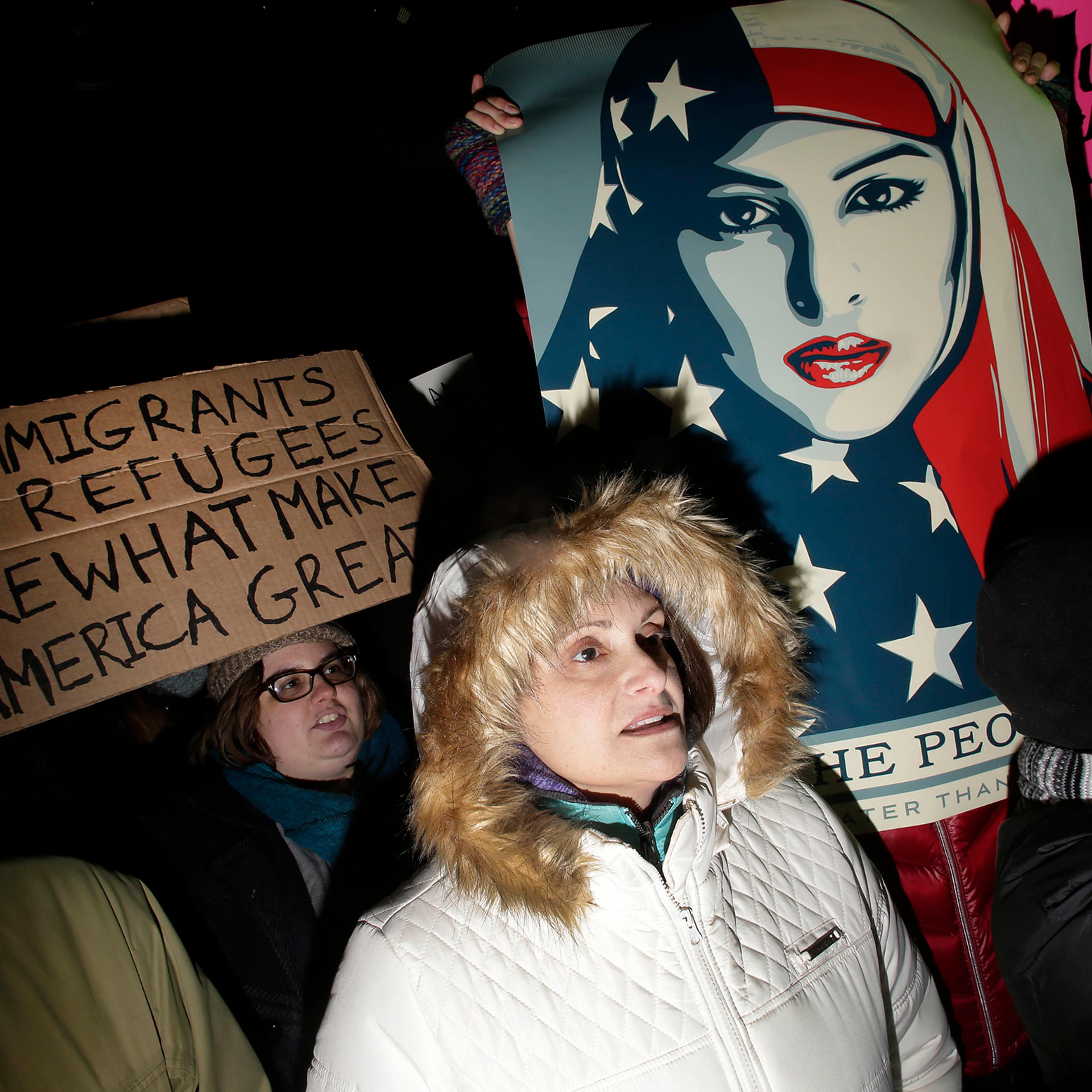 US-TRUMP-PROTEST-IMMIGRATION-POLITICS-MIGRATION-DEMONSTR