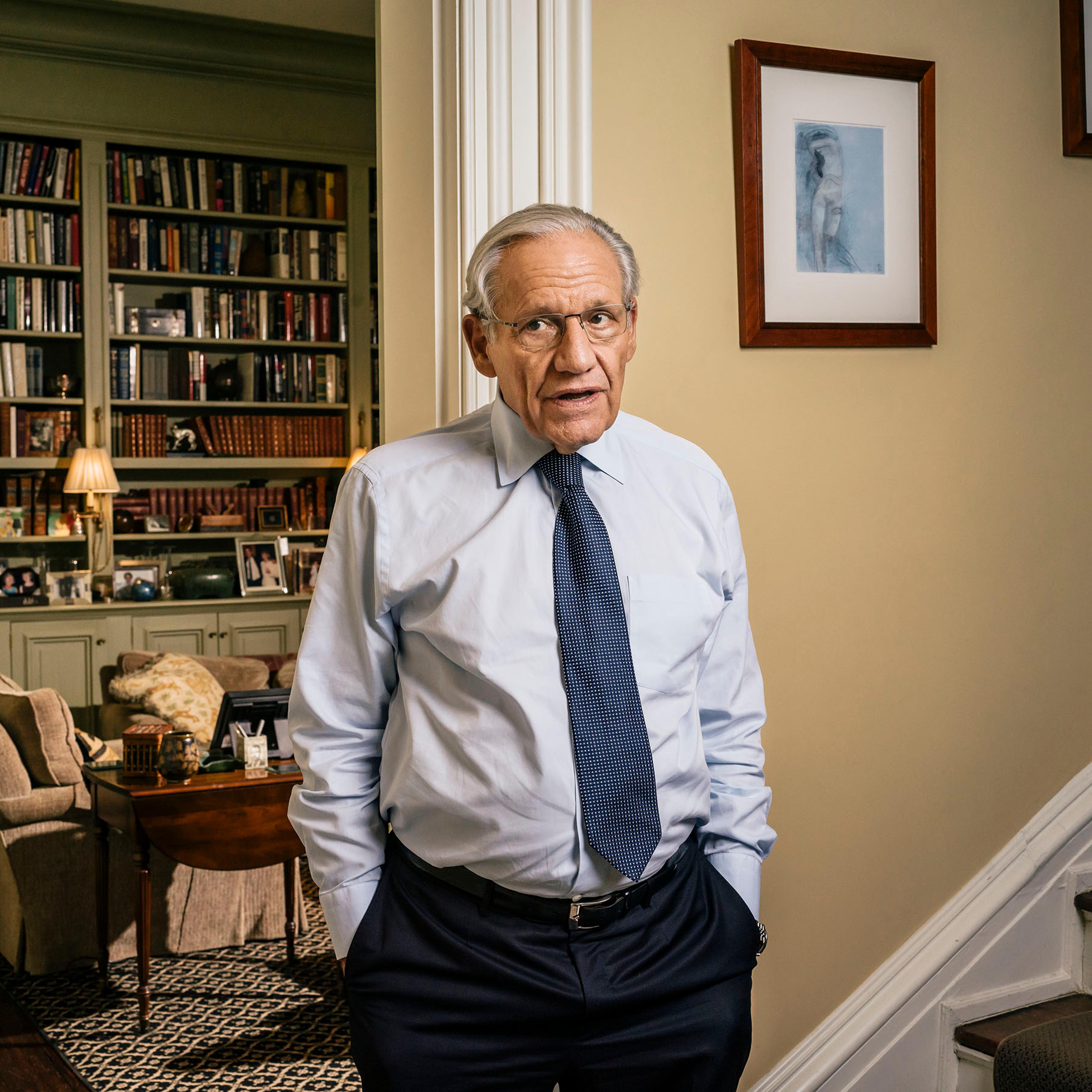 Journalist and author Bob Woodward at his home in Washington, D.C. on Sept. 23, 2018.