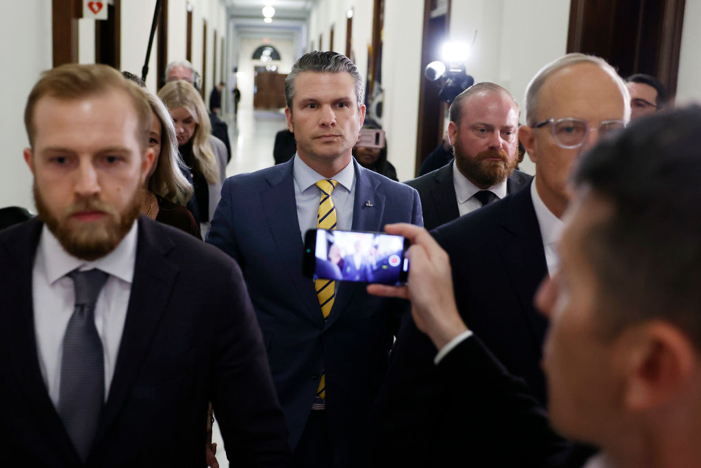 Trump's Nominee For Defense Secretary Pete Hegseth Meets With Lawmakers On Capitol Hill