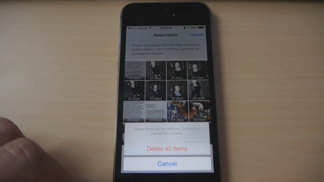 delete ios 8 photos