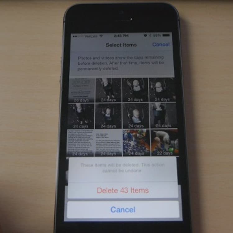 delete ios 8 photos