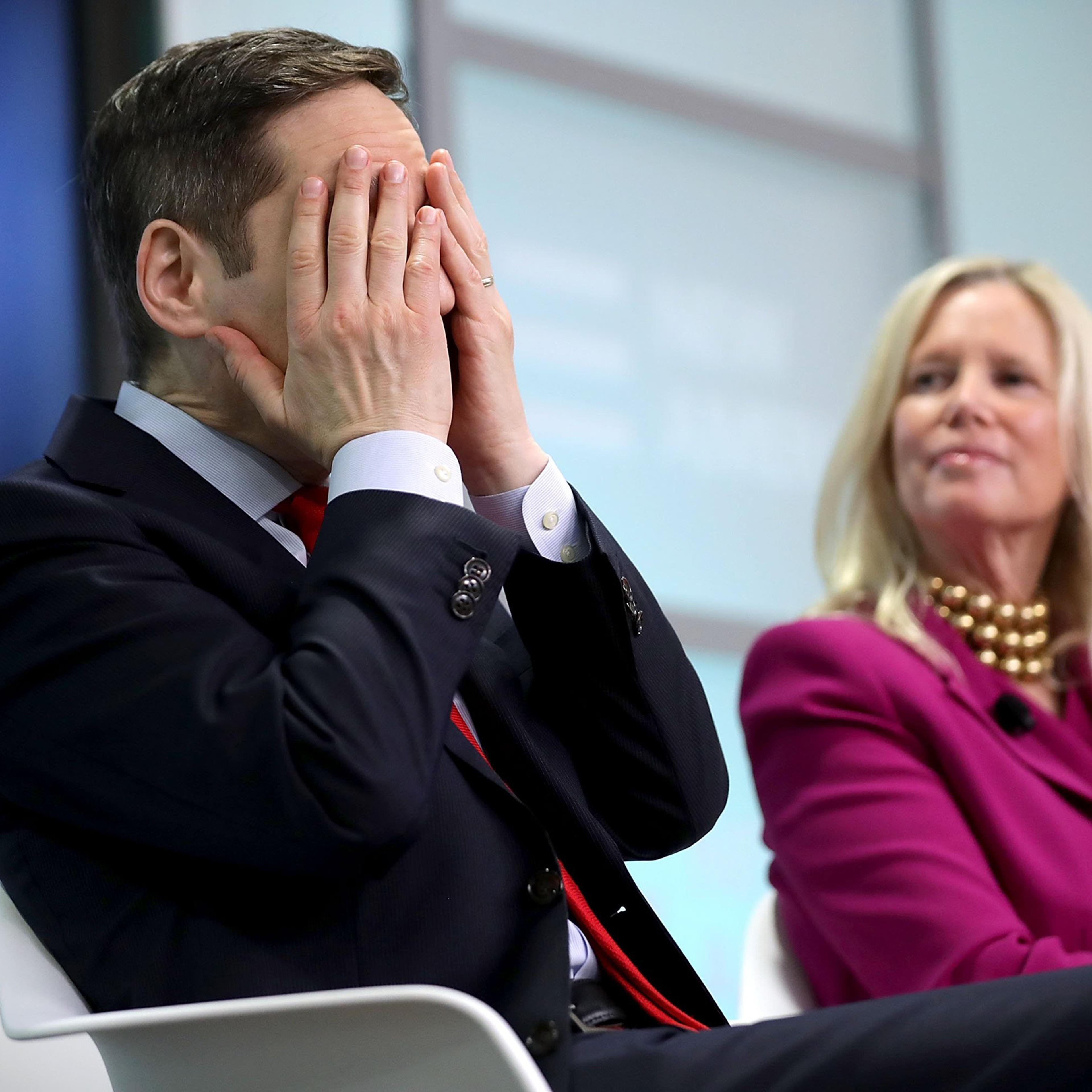 Center for Disease Control Director Tom Frieden reacts while telling a story about Zika virus. 'Congress did the right thing with Ebola,' Frieden said. 'I hope they do the same with Zika funding as well.' Washington, DC., July 13, 2016.