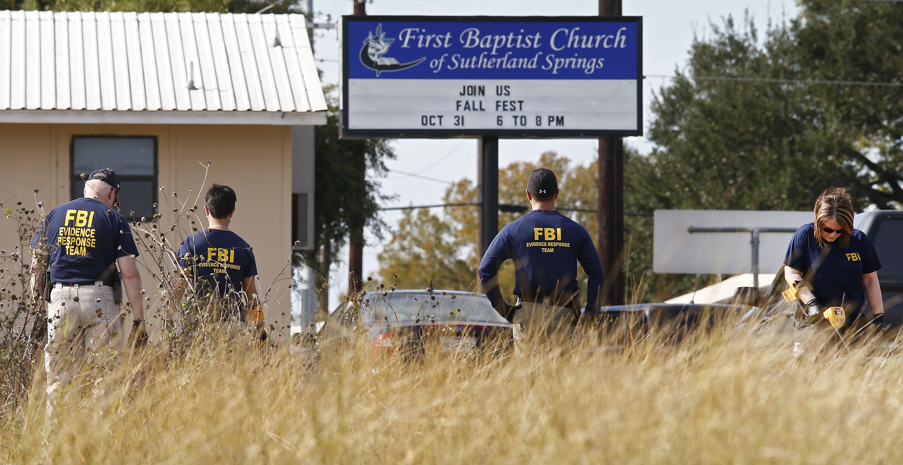 Mass shooting in Texas, Sutherland Springs, USA - 06 Nov 2017