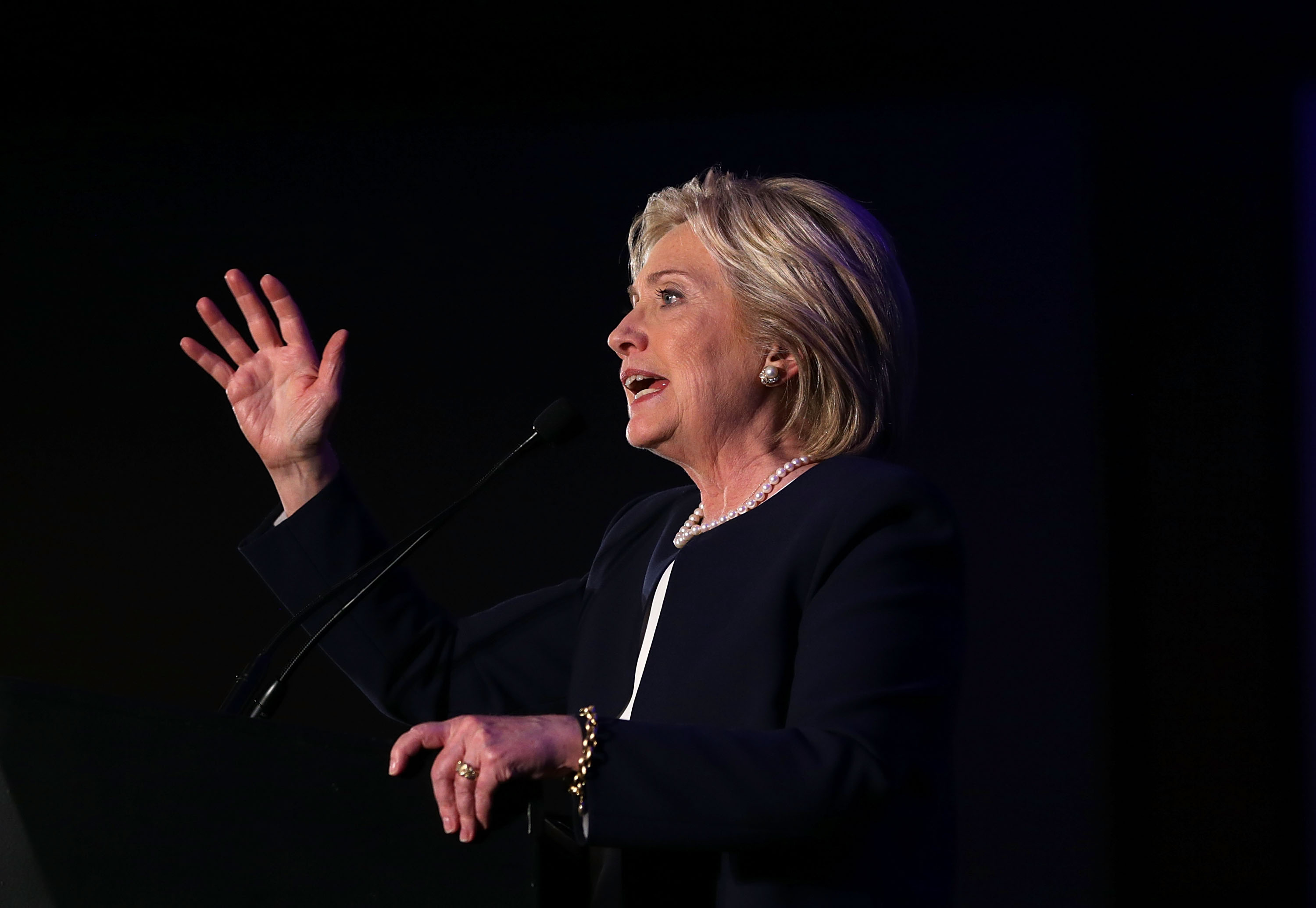 Female Senators Hold A "Women For Hillary" Endorsement Event With The Presidential Candidate
