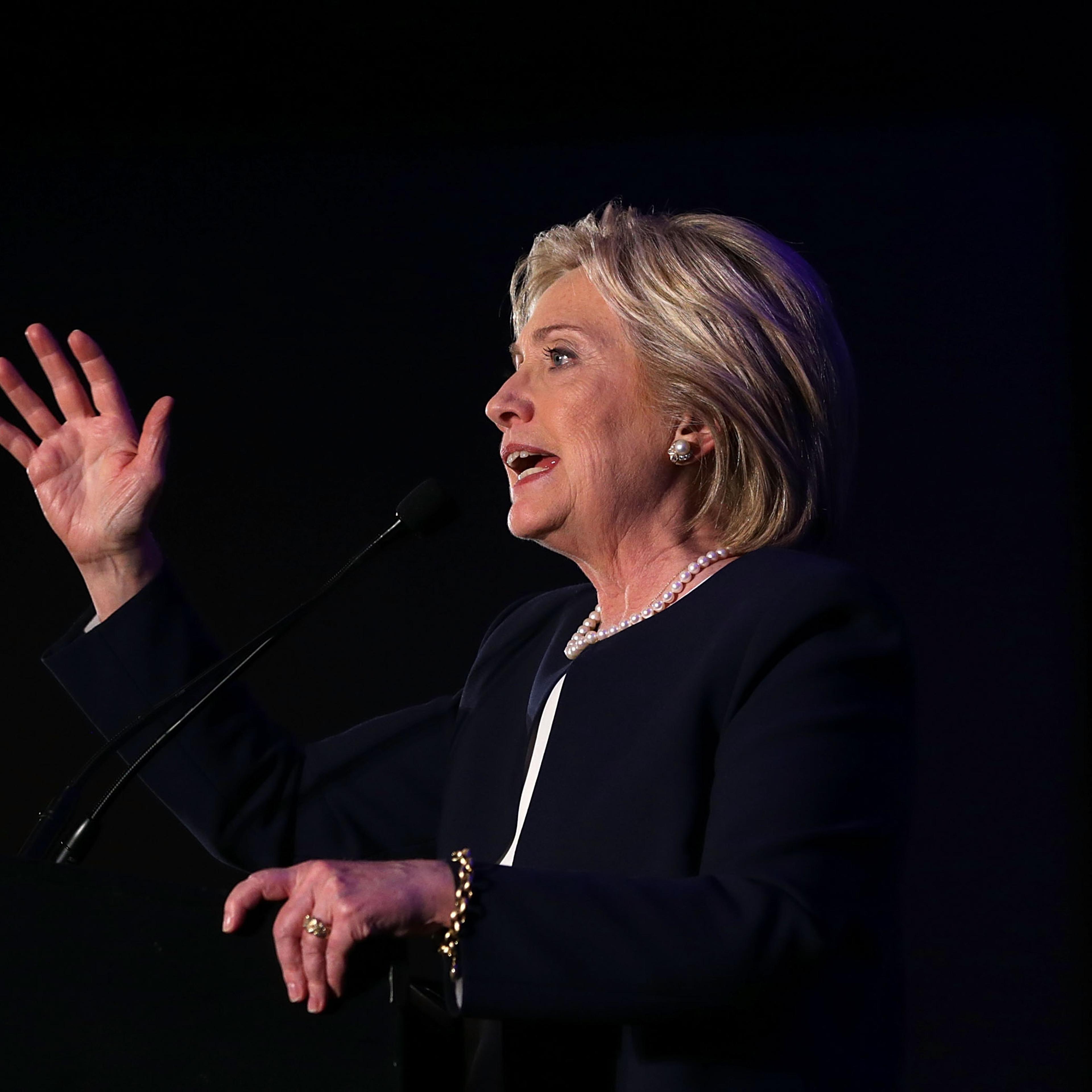 Female Senators Hold A "Women For Hillary" Endorsement Event With The Presidential Candidate