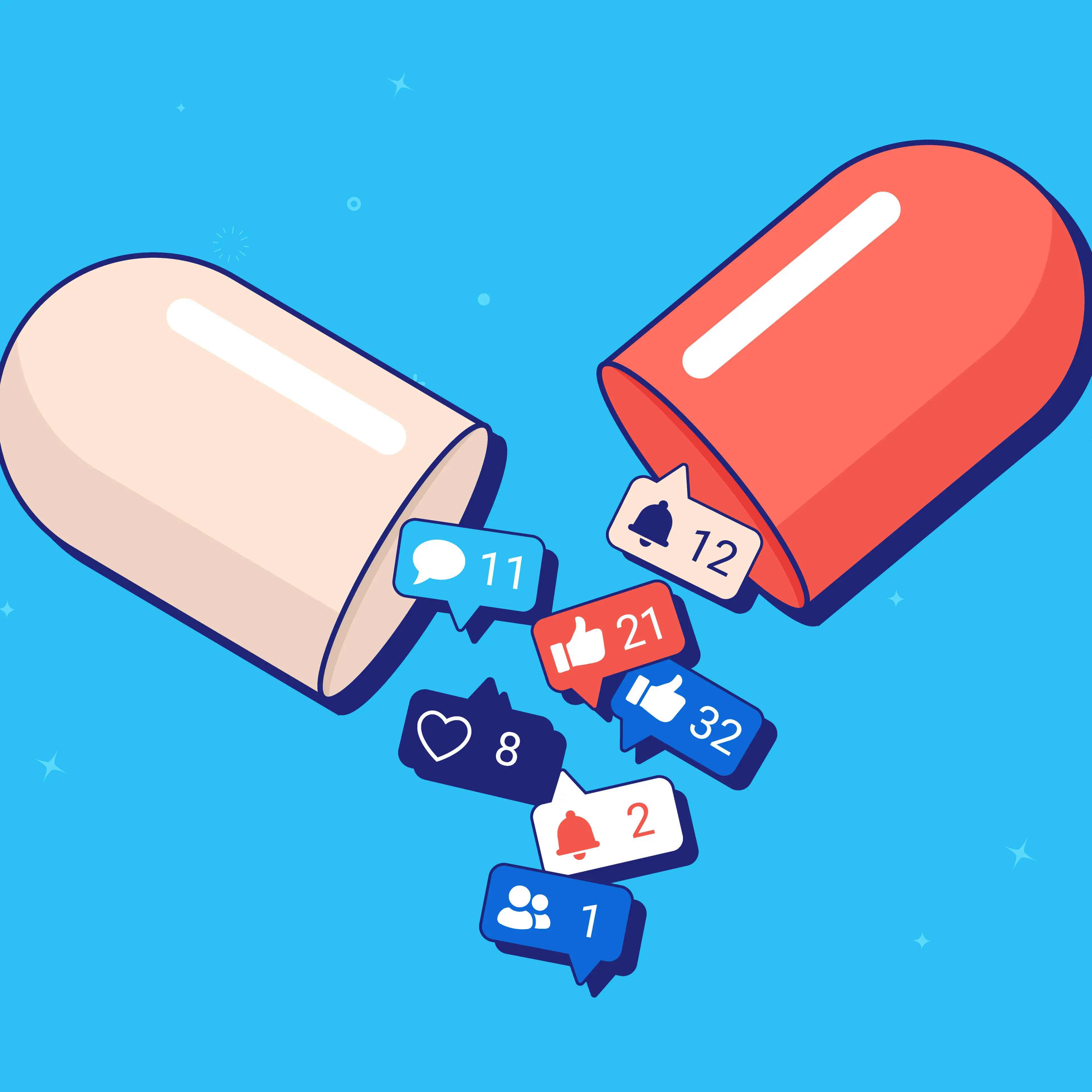 Social media addiction is like a drug