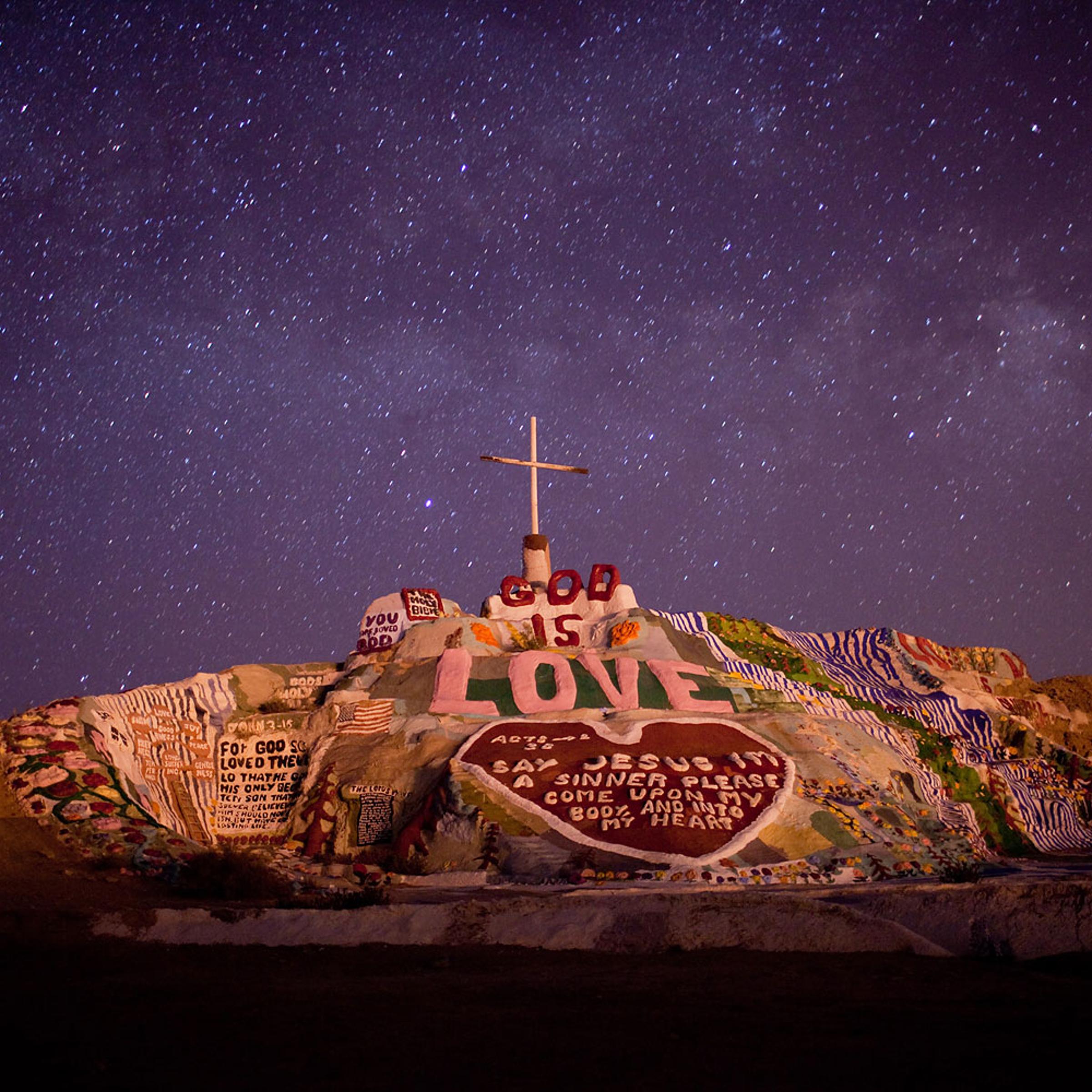 Salvation Mountain, the art installation, near Niland, Calif., on the Salton Sea.